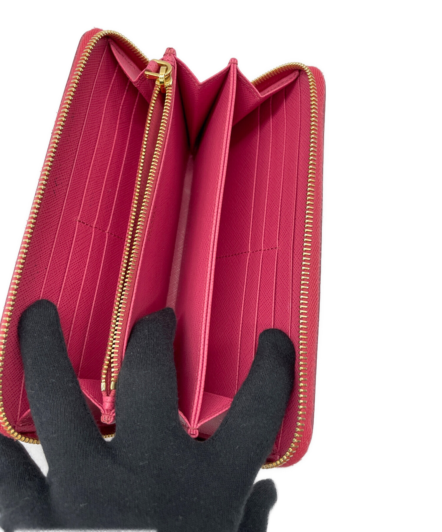 中古・古着通販】PRADA (プラダ) サフィアーノ シャイン／長財布 