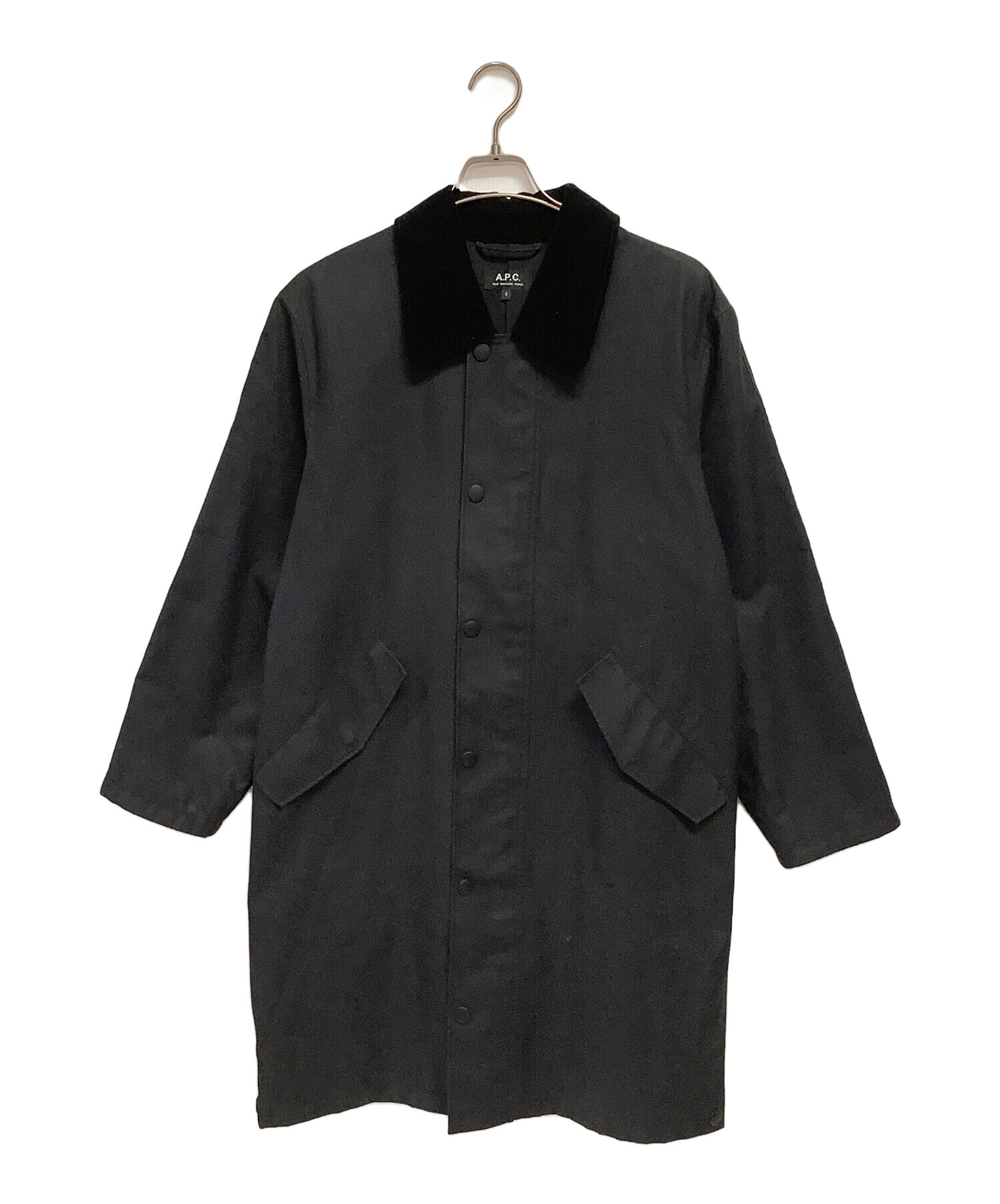 中古・古着通販】A.P.C. (アーペーセー) オイルコート ブラック サイズ