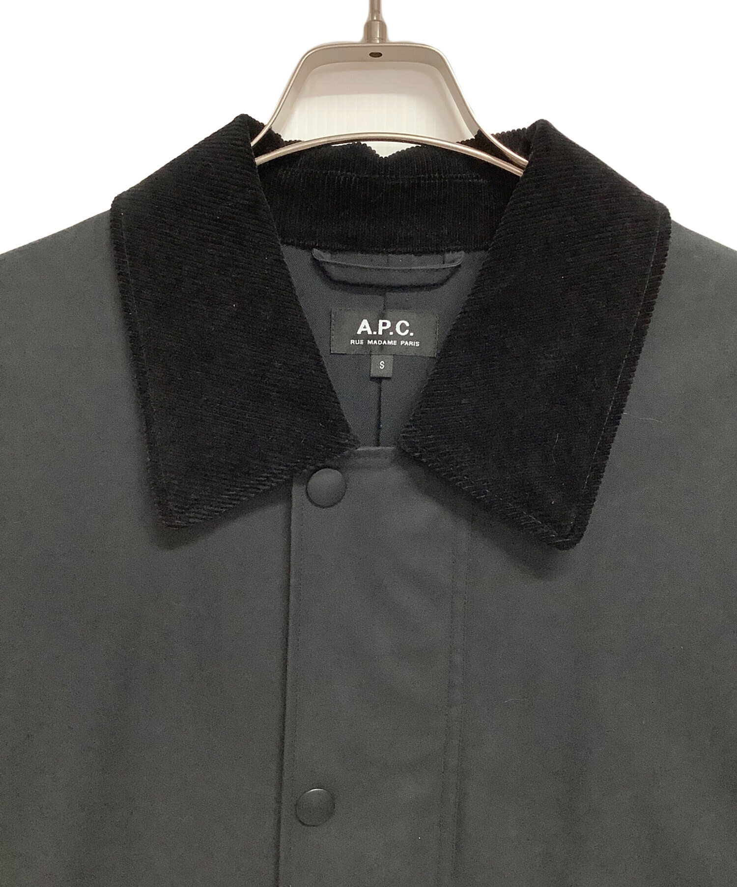 中古・古着通販】A.P.C. (アーペーセー) オイルコート ブラック サイズ