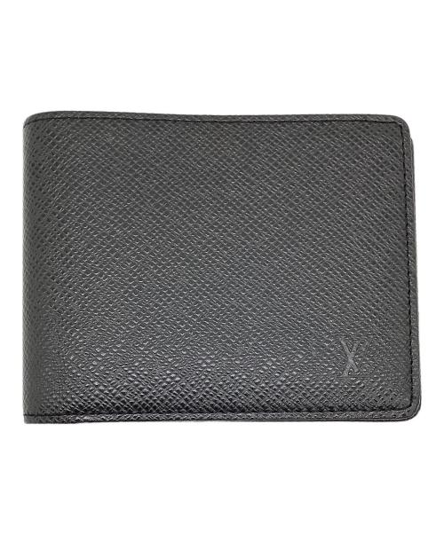 【BIGお買い物ラリー★30%OFFセール中】ルイ・ヴィトン LOUIS VUITTON 二つ折り財布タイガ ブラック レディース 中古 中古・古着通販】LOUIS VUITTON (ルイ ヴィトン) タイガ 2つ折り財布