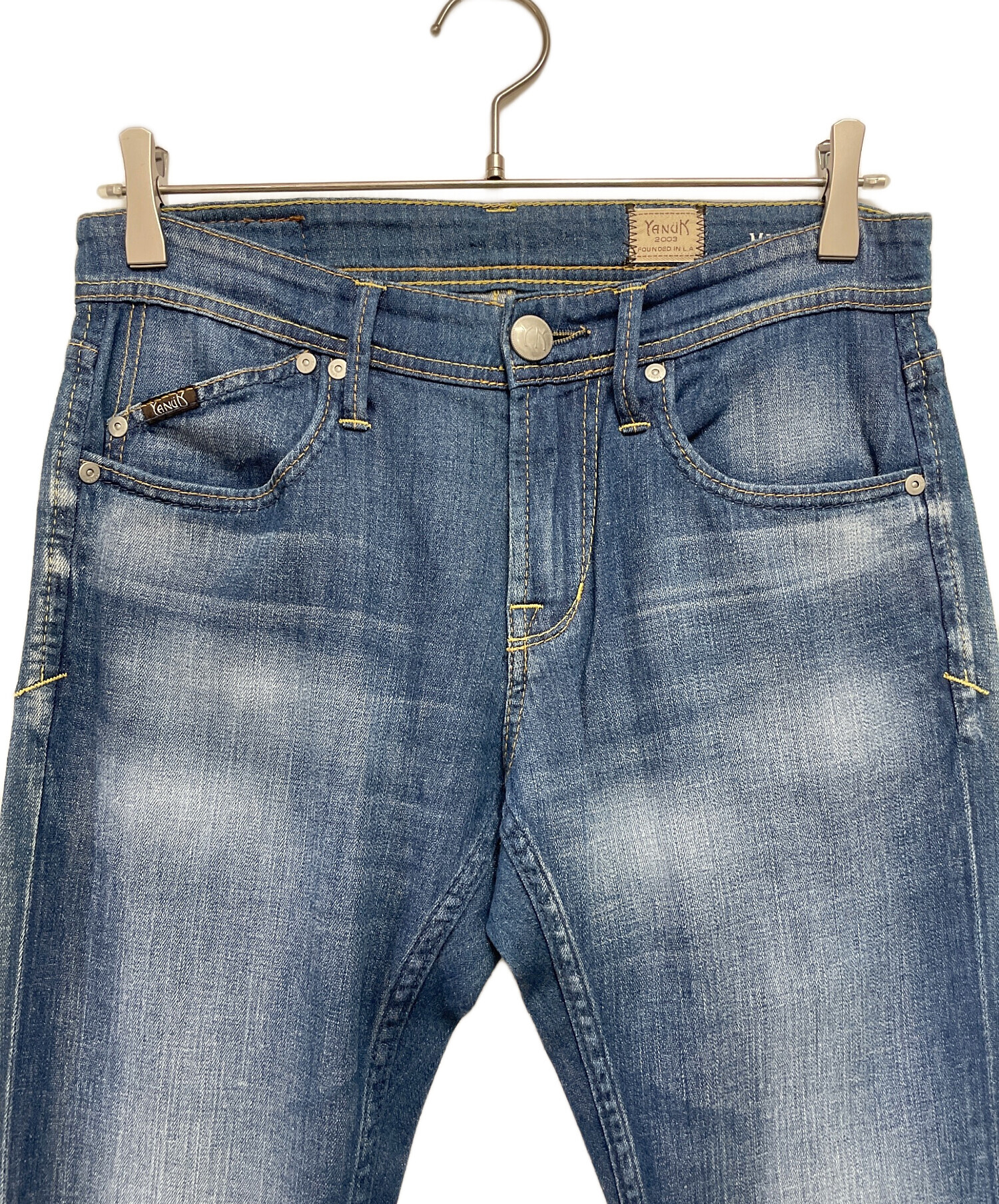 YANUK (ヤヌーク) クロップド スリムストレート デニムパンツ MICHEL(ミシェル) サイズ:28 YANUK (ヤヌーク) クロップド スリムストレート デニムパンツ MICHEL(ミシェル) サイズ:28