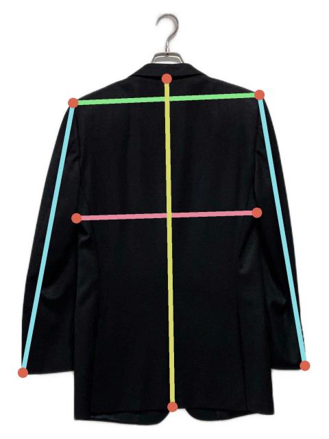 中古・古着通販】GUCCI (グッチ) ウールジャケット ブラック サイズ:46