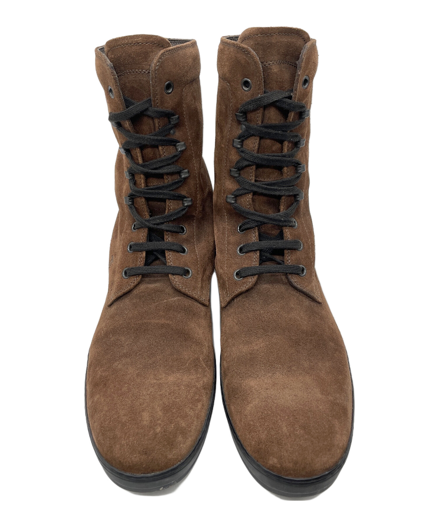 TOD'S ブラウン ブーツ 中古・古着通販】TOD'S (トッズ) レースアップブーツ ブラウン サイズ