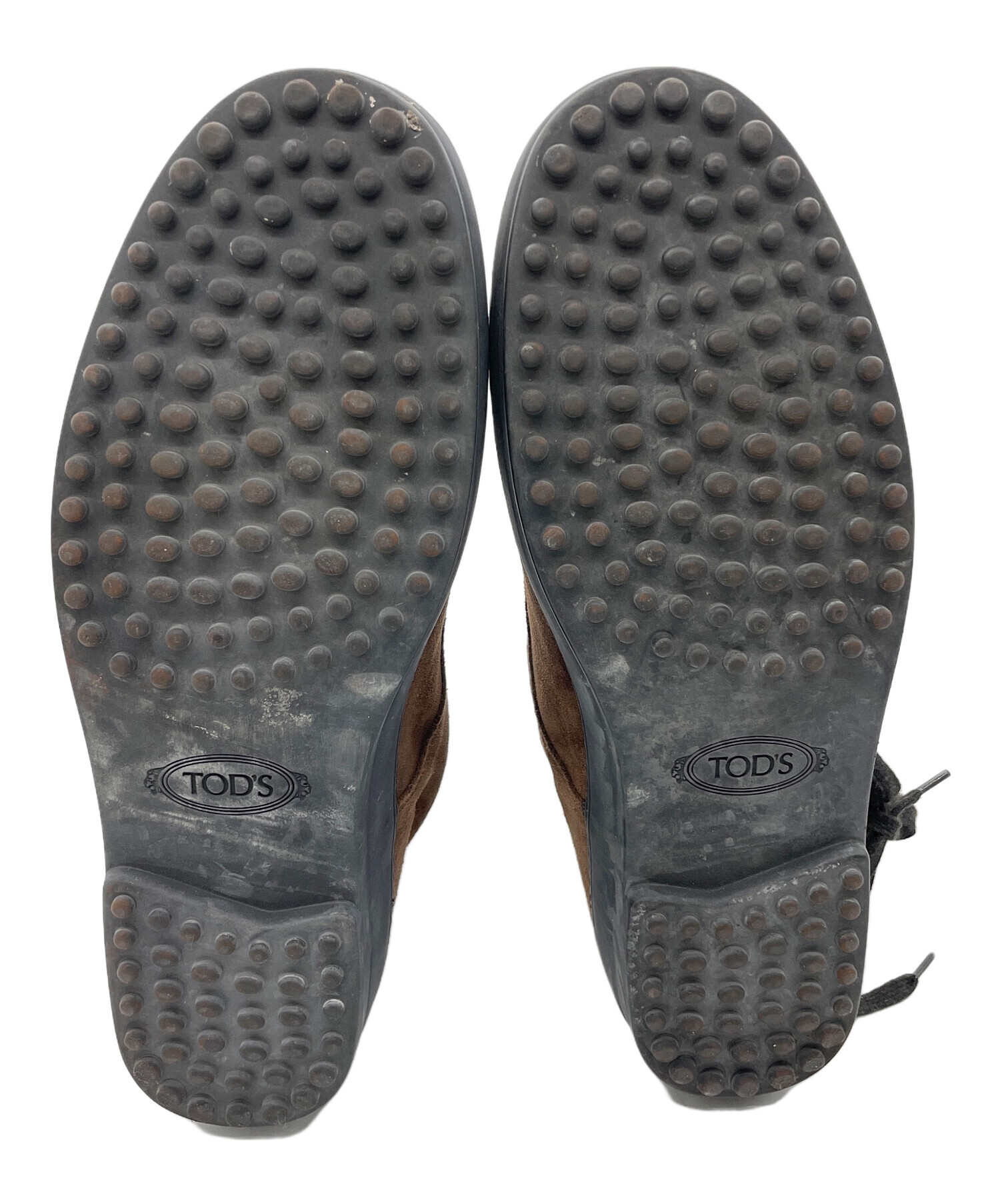 中古・古着通販】TOD'S (トッズ) レースアップブーツ ブラウン サイズ