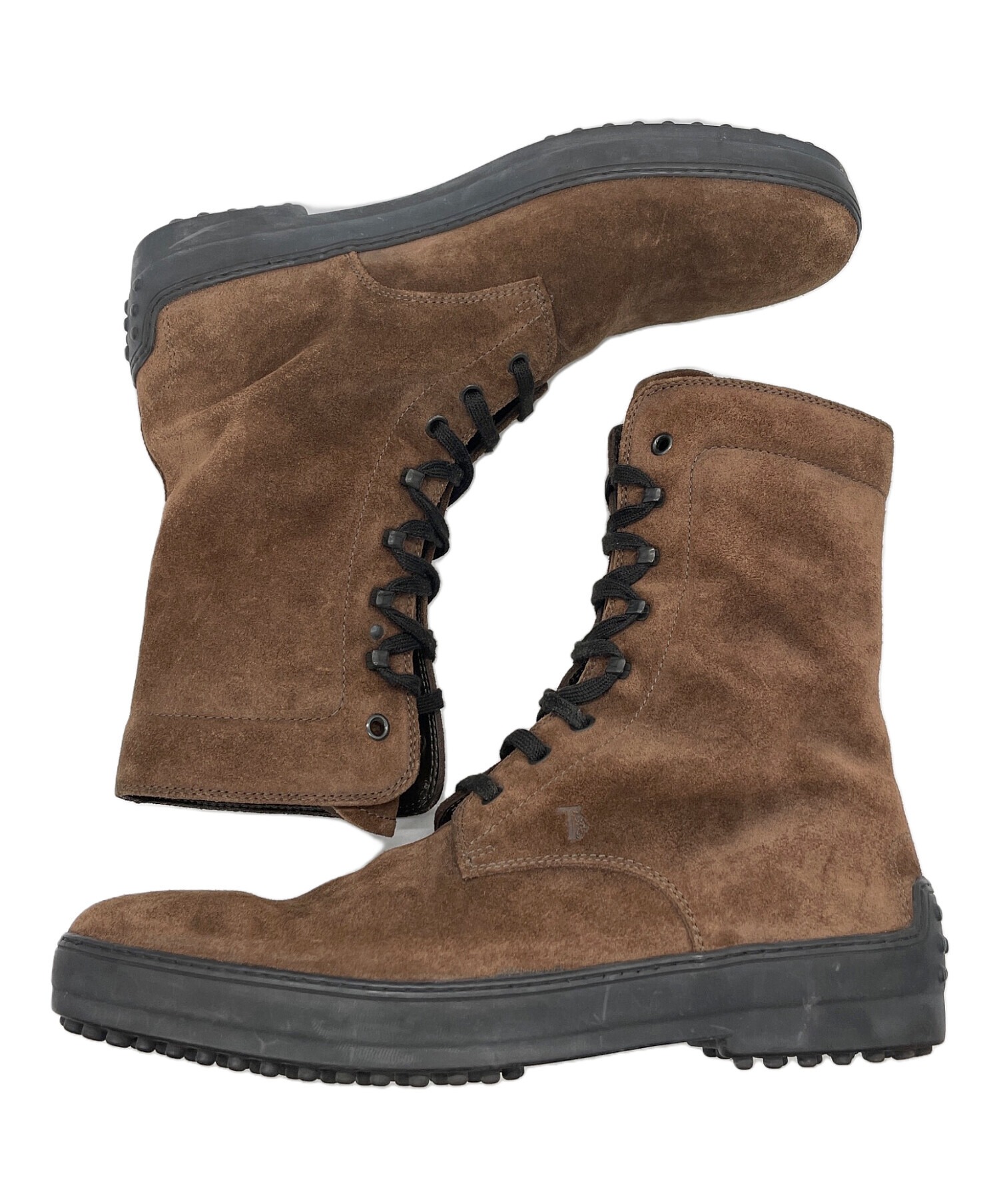 TOD’S / レースアップブーツ/US8/BRW/ブラウン/レザー// 中古・古着通販】TOD'S (トッズ) レースアップブーツ ブラウン サイズ