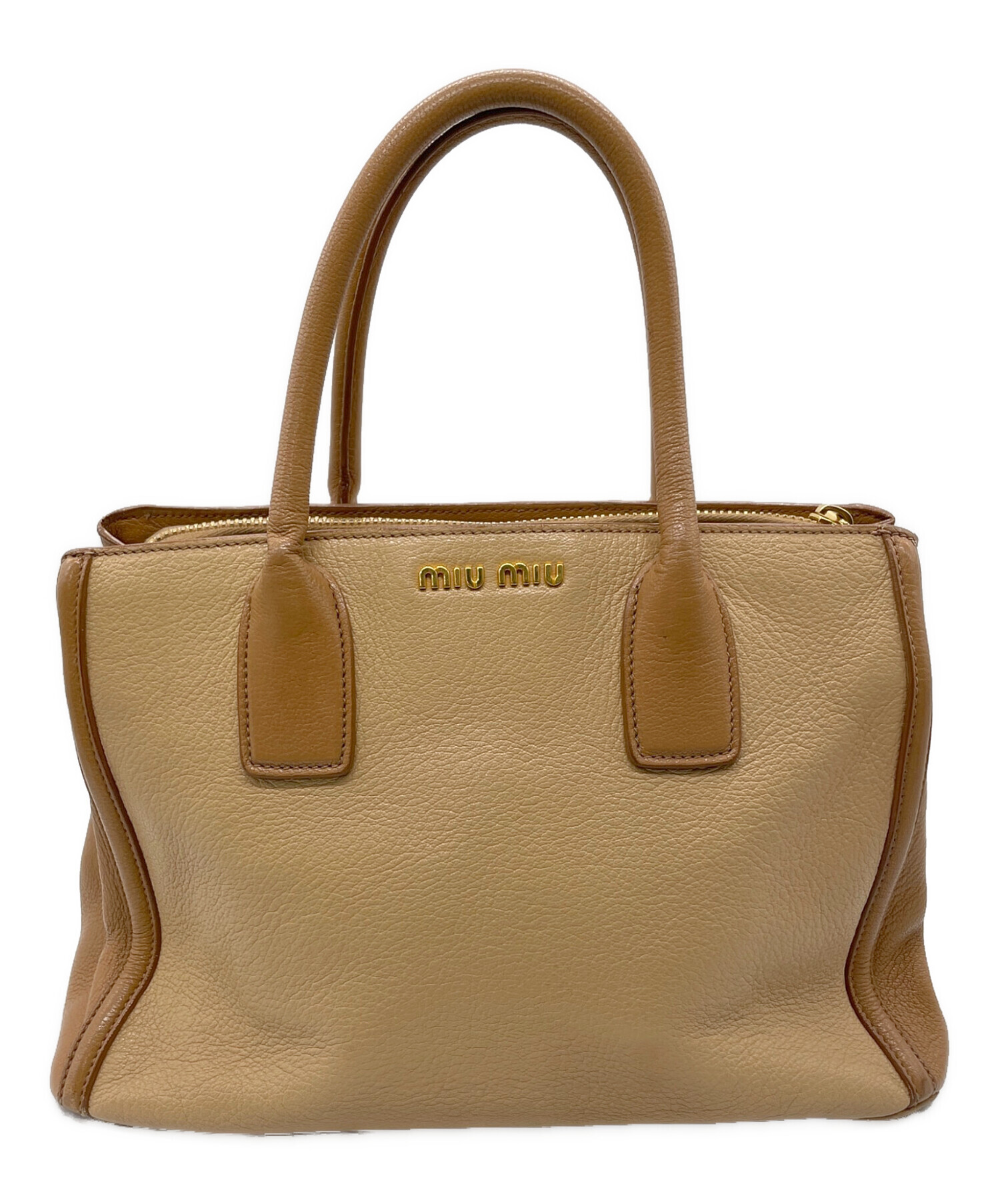 中古・古着通販】MIU MIU (ミュウミュウ) 2WAYバッグ ベージュ