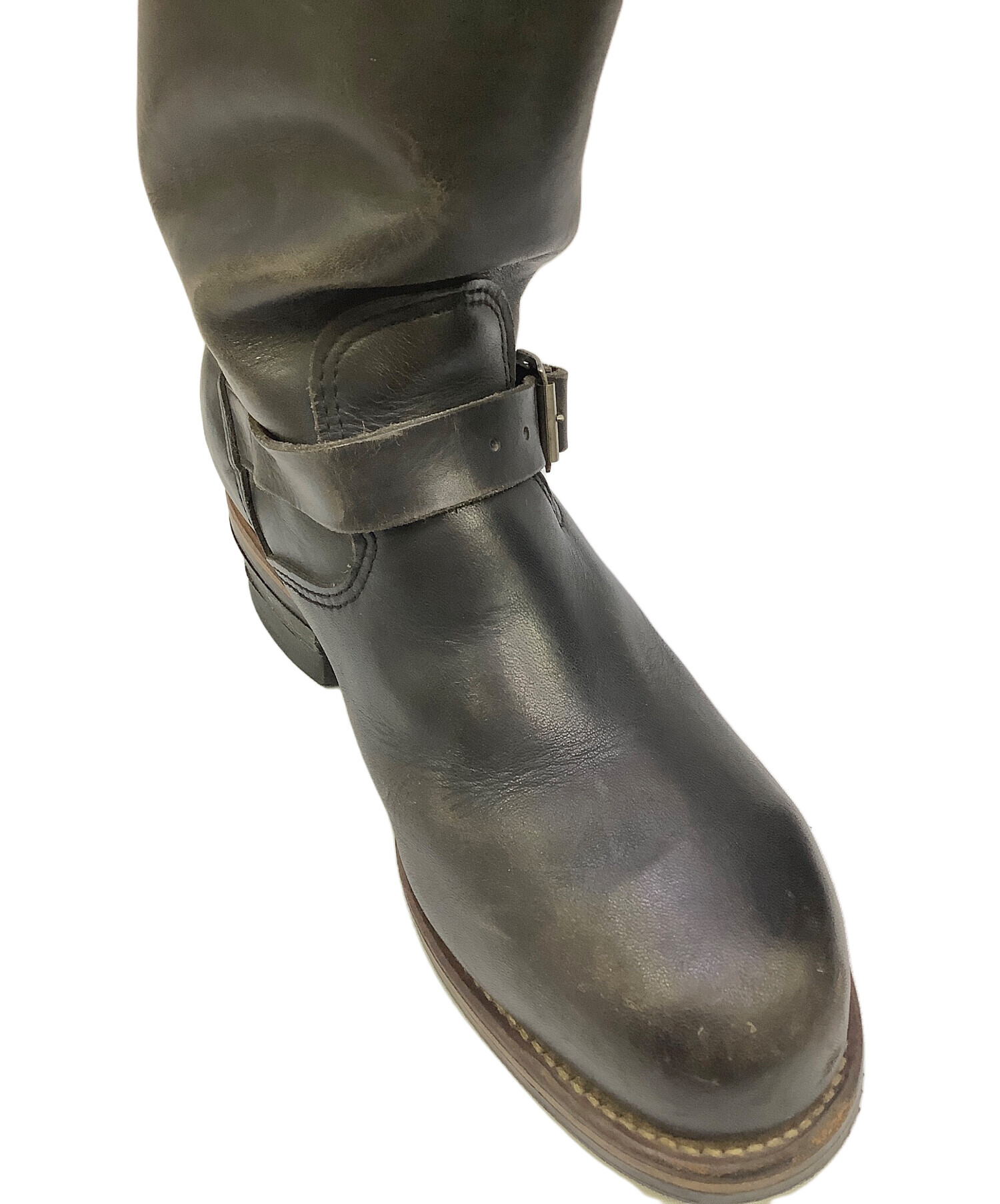 CHIPPEWA エンジニアブーツ 8E 中古・古着通販】CHIPPEWA (チペワ) エンジニアブーツ ブラック サイズ