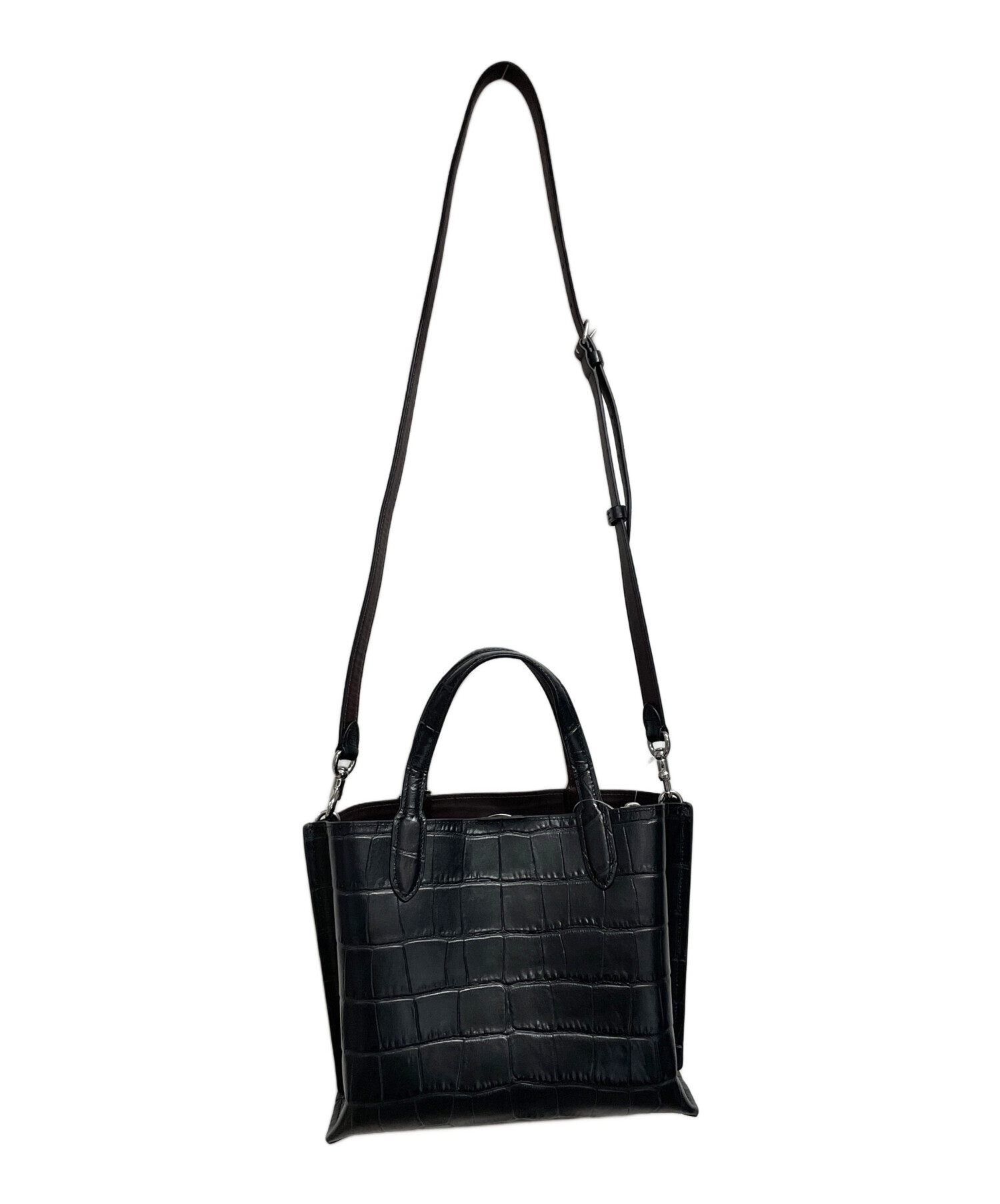 中古・古着通販】COACH (コーチ) ウィロウ 型押しレザー2WAYバッグ