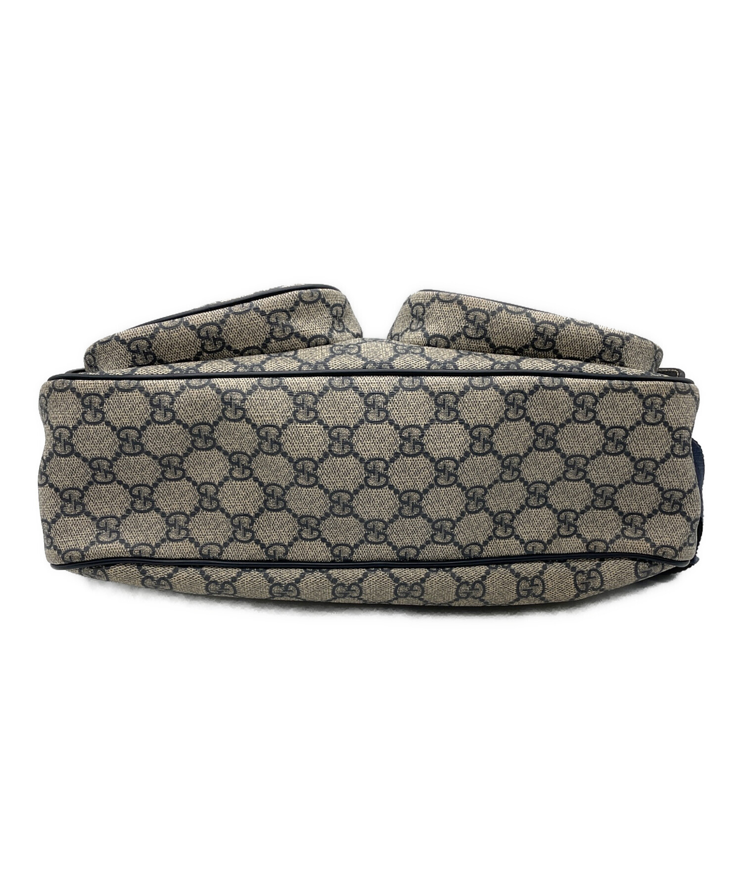 中古・古着通販】GUCCI (グッチ) ショルダーバッグ ネイビー×グレー