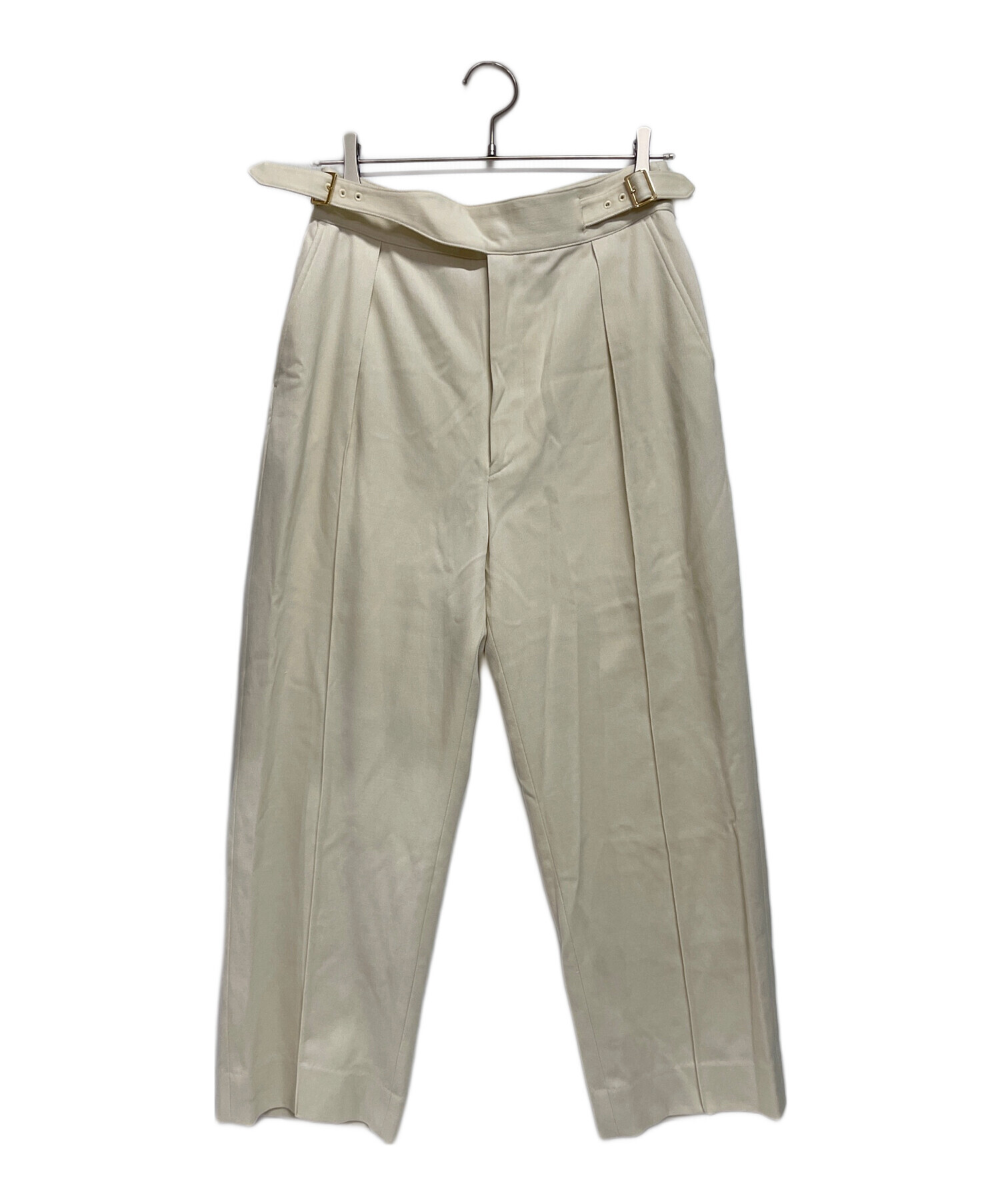 中古・古着通販】CULLNI (クルニ) Wool Chino Wide 1-Tuck Gurkha 