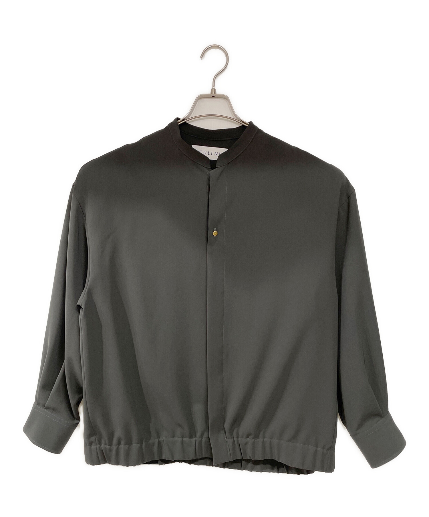 中古・古着通販】CULLNI (クルニ) Band Collar Shirt Blouson グレー