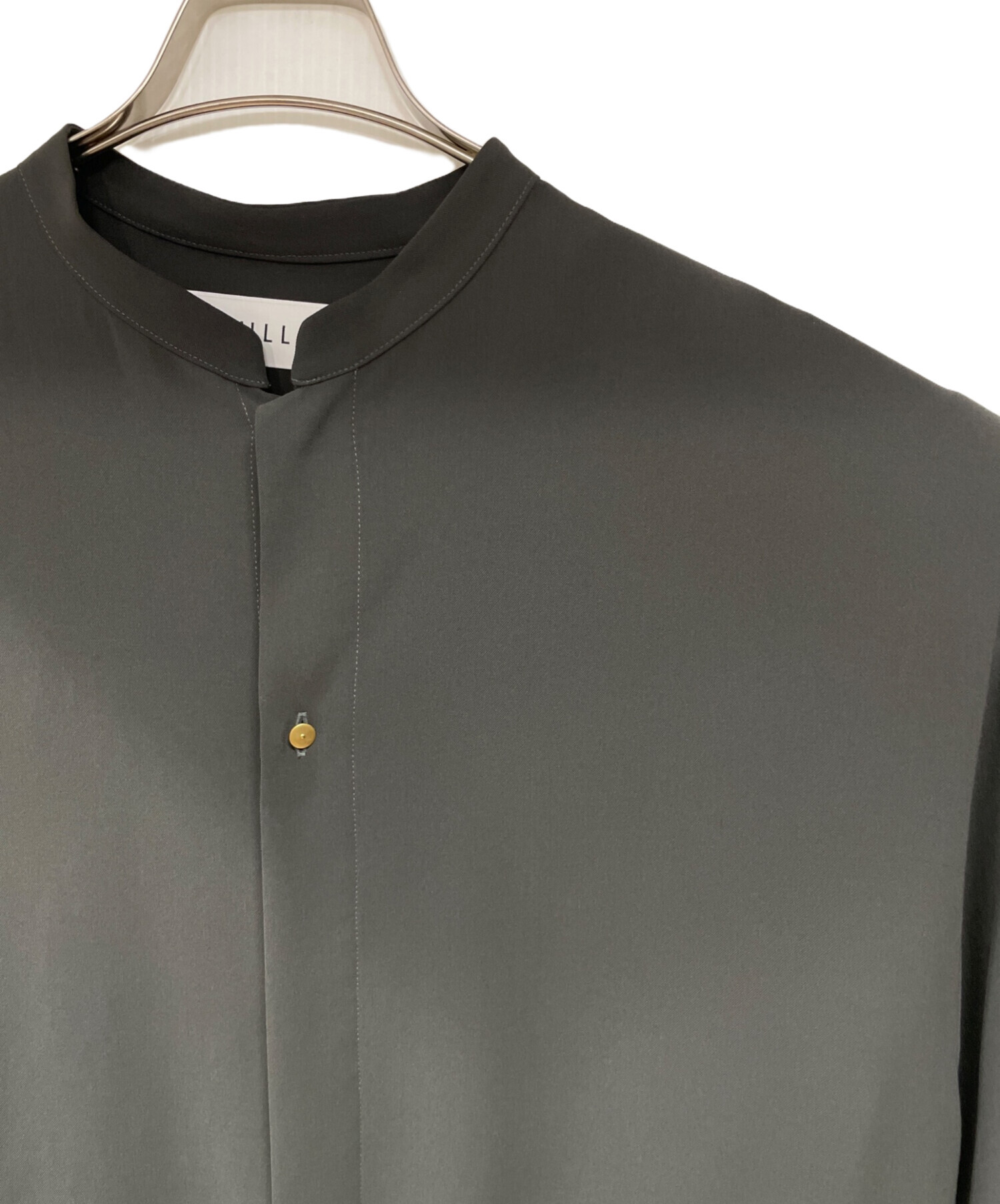 【タグ付き/未使用に近い】CULLNIシャツ 中古・古着通販】CULLNI (クルニ) Band Collar Shirt Blouson グレー