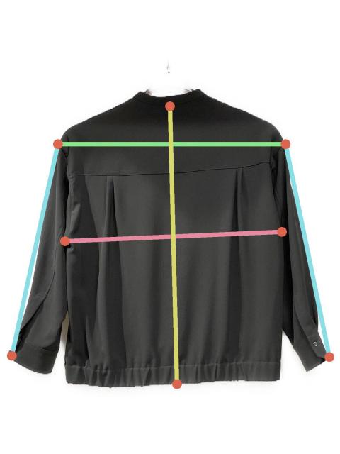 中古・古着通販】CULLNI (クルニ) Band Collar Shirt Blouson グレー