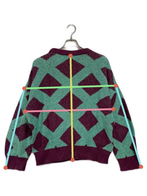 リトルビッグ LITTLE BIG 21AW ニット セーター 中古・古着通販】LITTLEBIG (リトルビッグ) Checked Knit エメラルド
