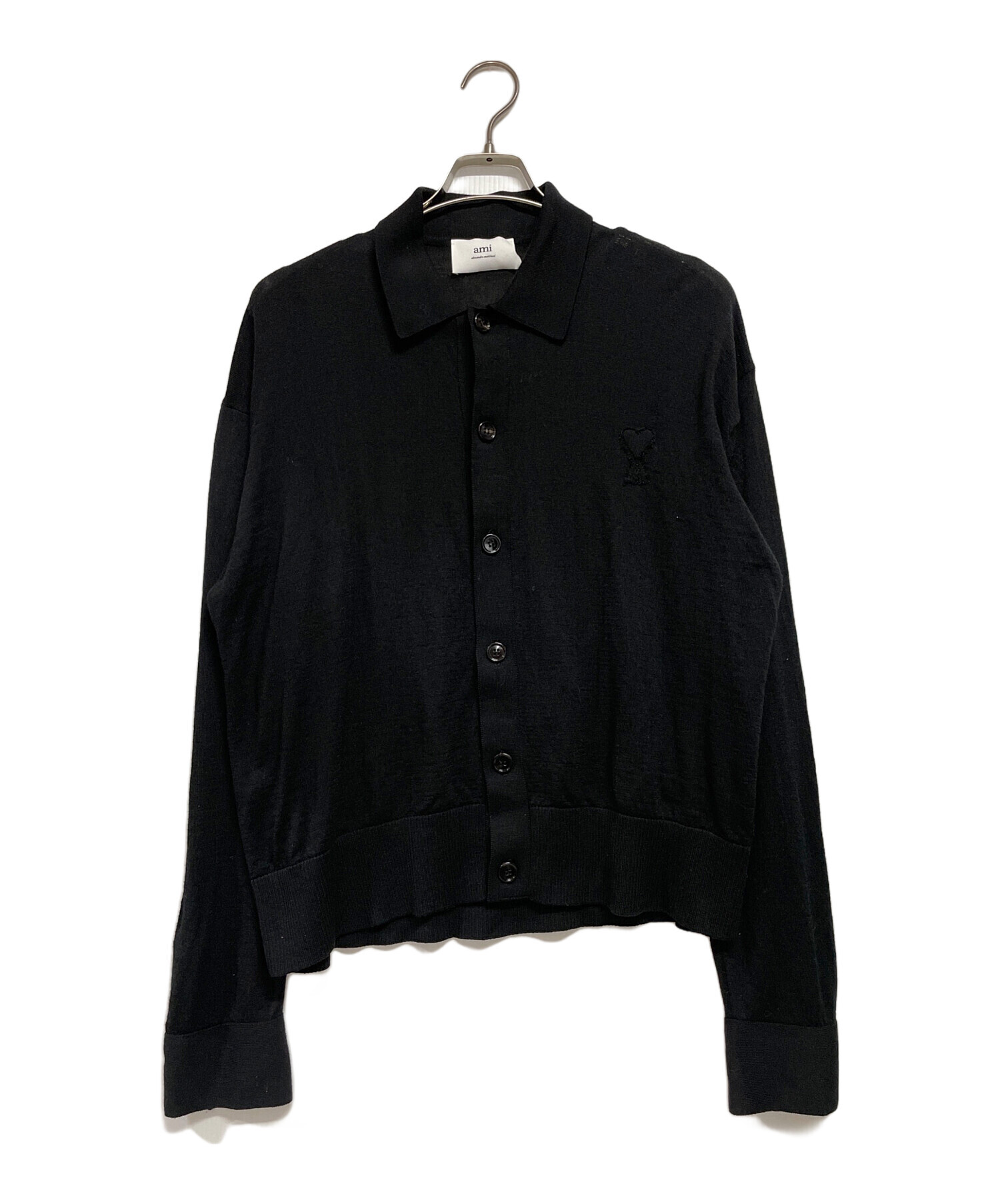 Ami⭐️カーディガン Mサイズ ブラック AMI PARIS ブラック 