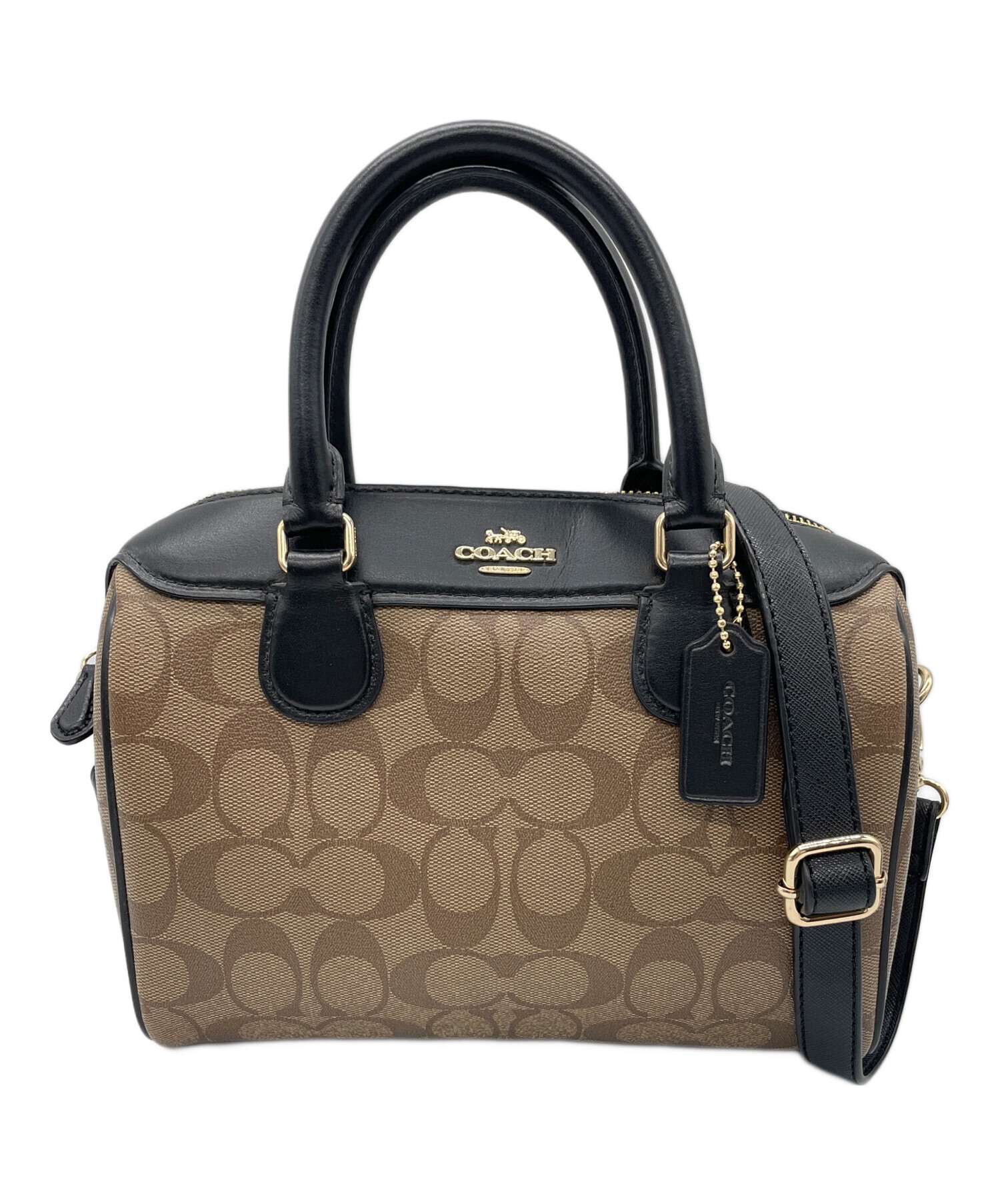 中古・古着通販】COACH (コーチ) シグネチャーミニベネットサッチェル 