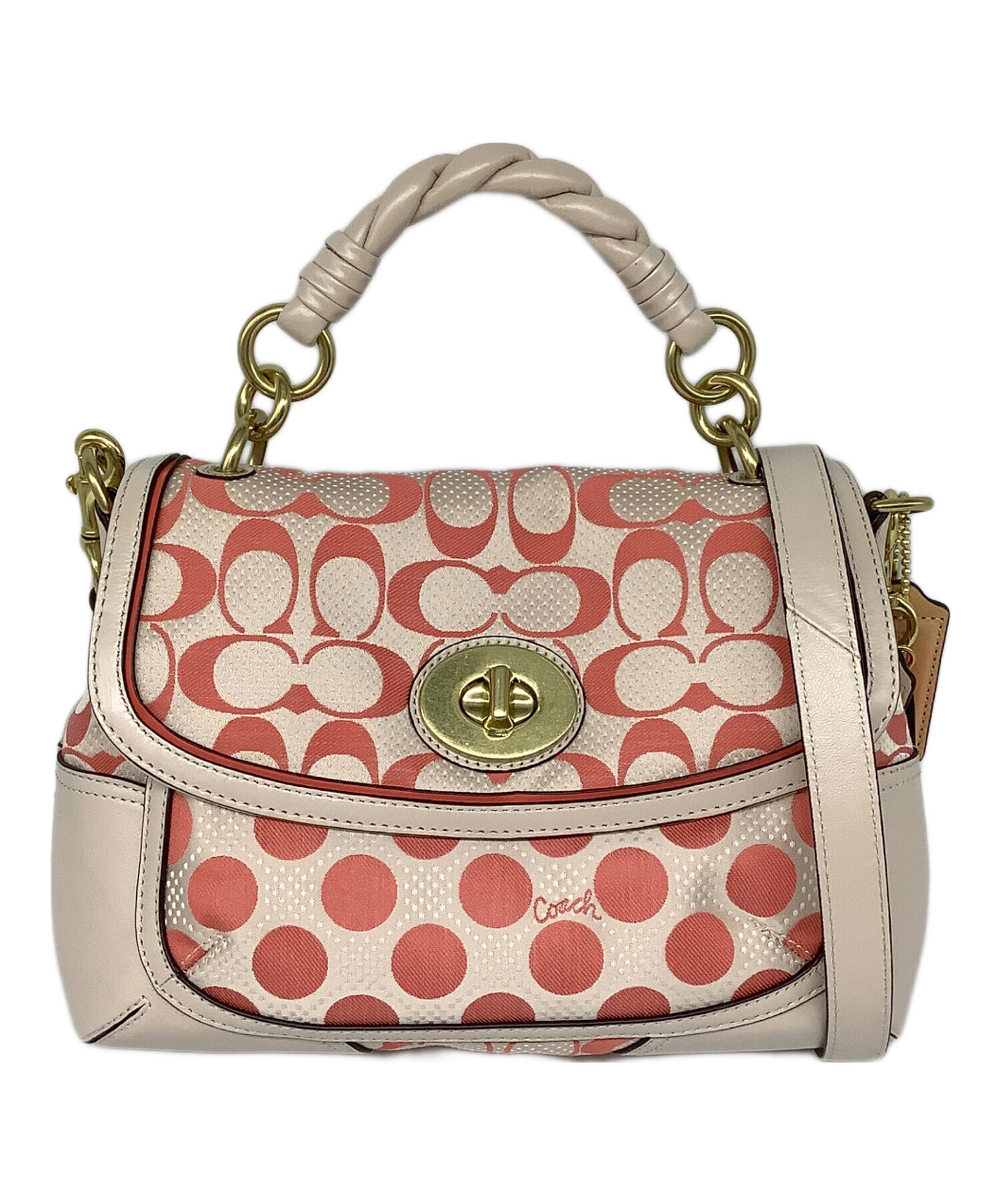中古・古着通販】COACH (コーチ) シグネチャー 2WAYショルダーバッグ