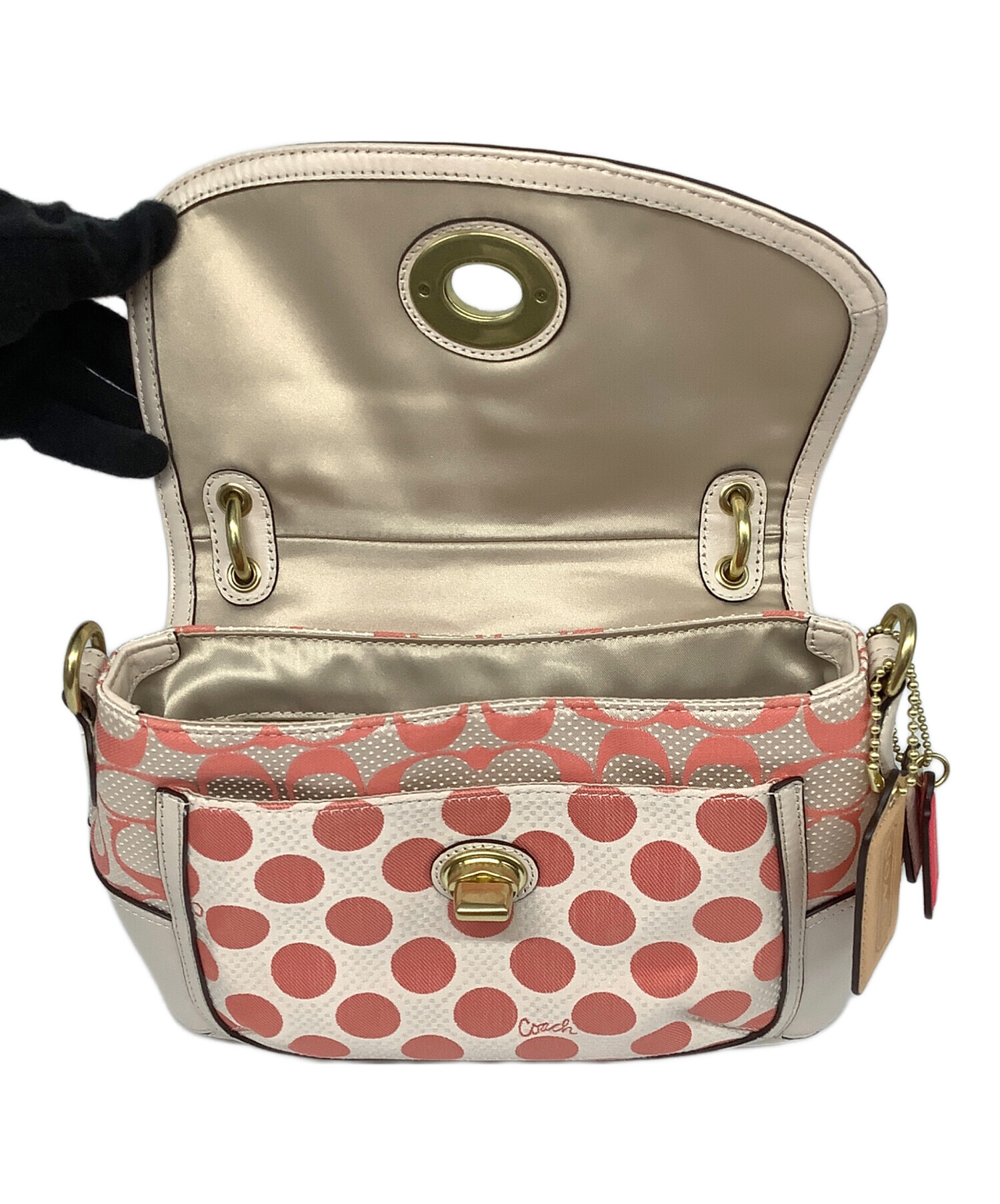 中古・古着通販】COACH (コーチ) シグネチャー 2WAYショルダーバッグ 