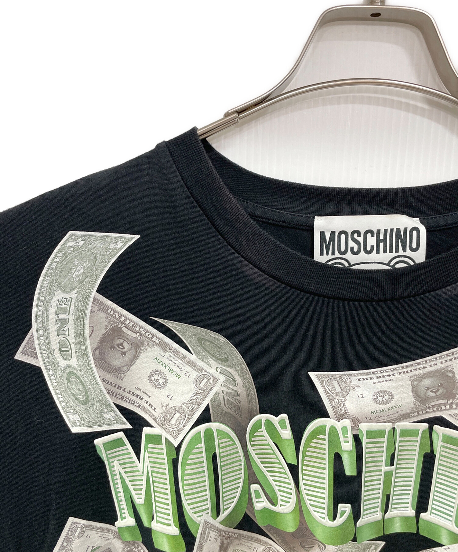 美品 LOVE MOSCHINO ラブモスキーノ 総柄シャツ フラッグ L 美品 LOVE