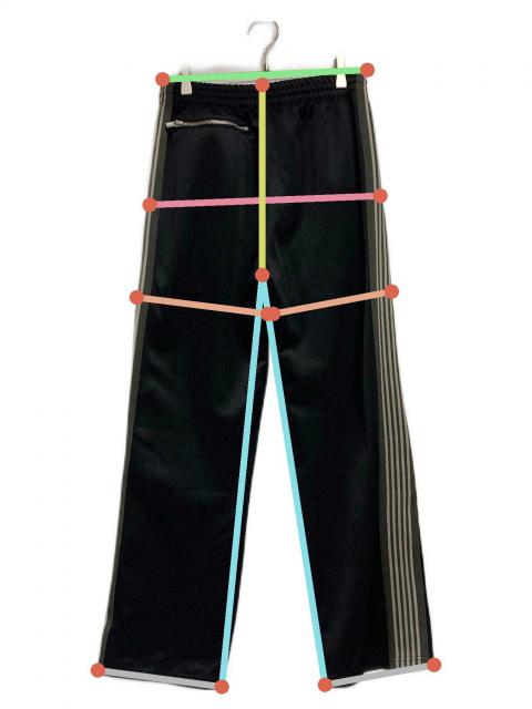 新品未使用ニードルス濱家着トラック 中古・古着通販】Needles (ニードルズ) トラックパンツ ブラック