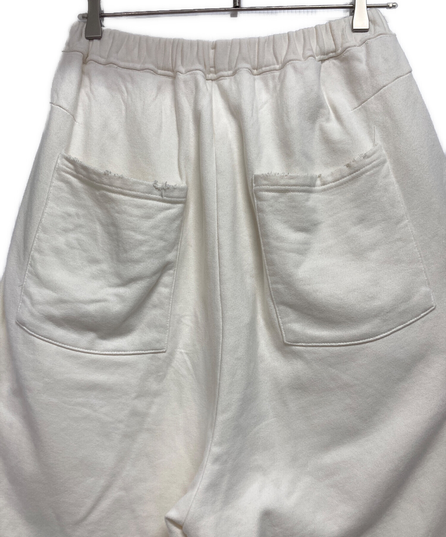 中古・古着通販】ANCELLM (アンセルム) TUCK SWEAT PANTS ホワイト 