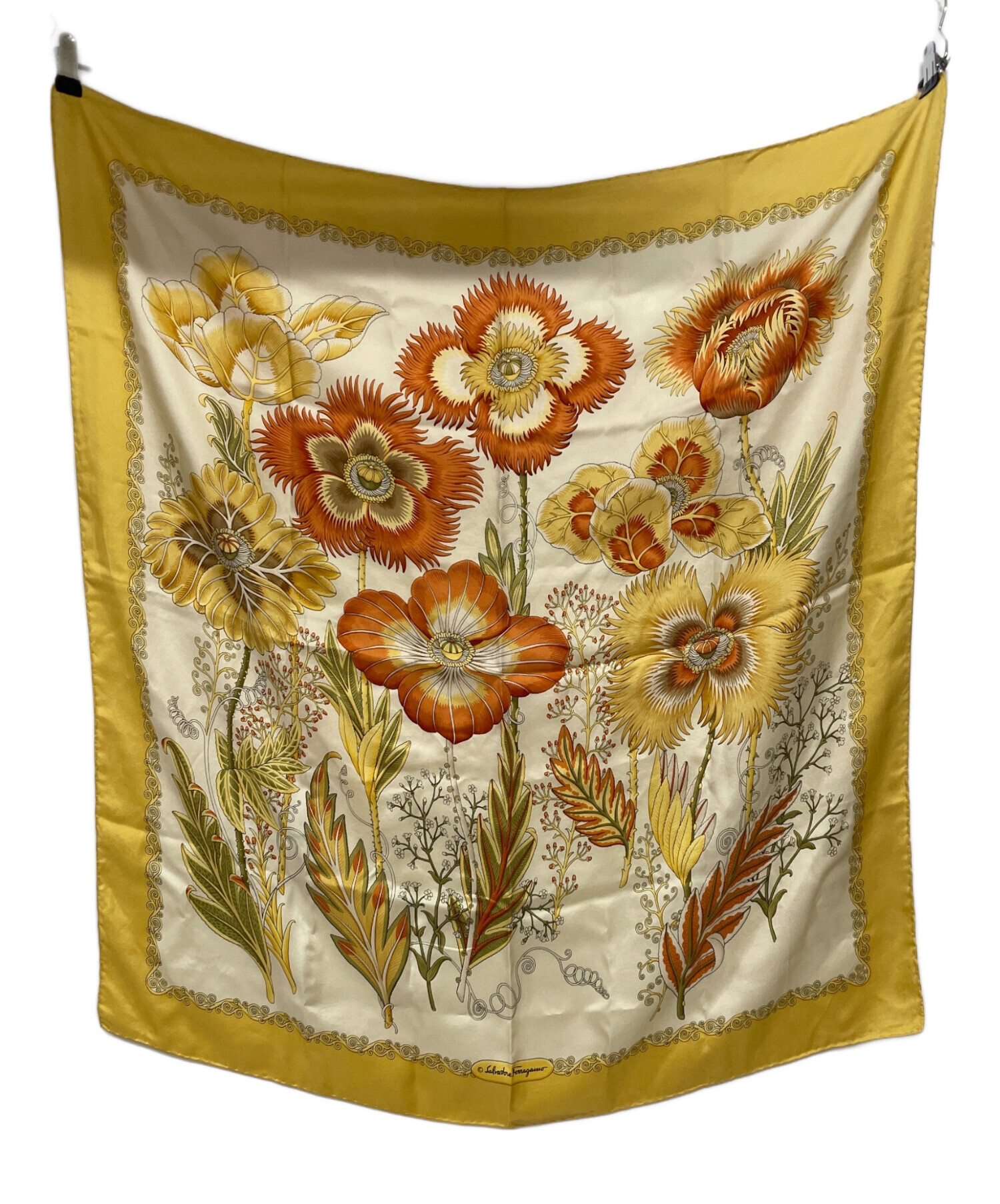 SALVATORE FERRAGAMO☆サルヴァトーレフェラガモ シルクスカーフ 中古・古着通販】Salvatore Ferragamo (サルヴァトーレ フェラガモ