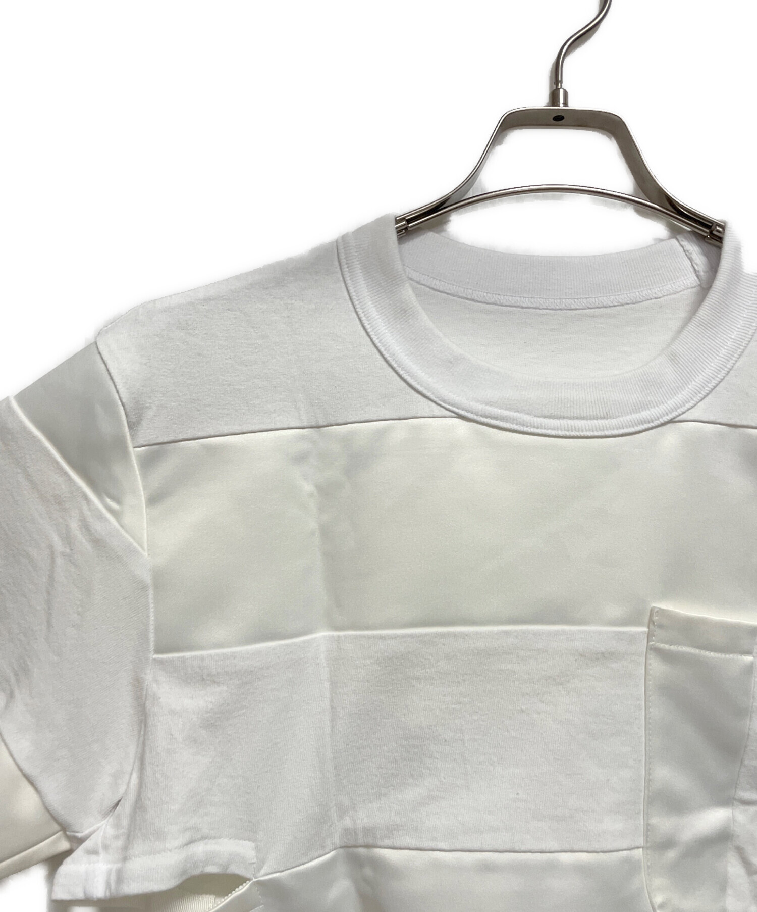 中古・古着通販】sacai (サカイ) 変形ボーダーカットソー ホワイト 