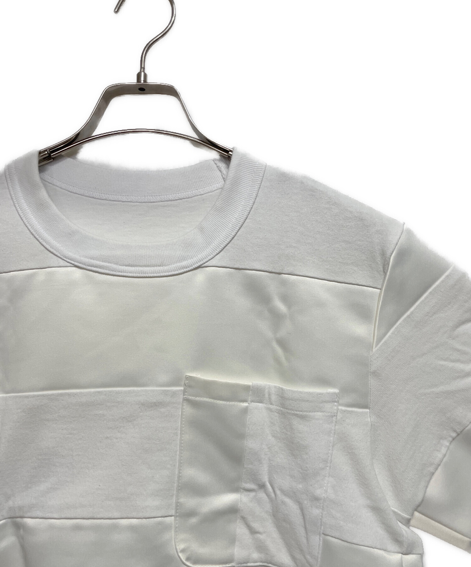 中古・古着通販】sacai (サカイ) 変形ボーダーカットソー ホワイト 