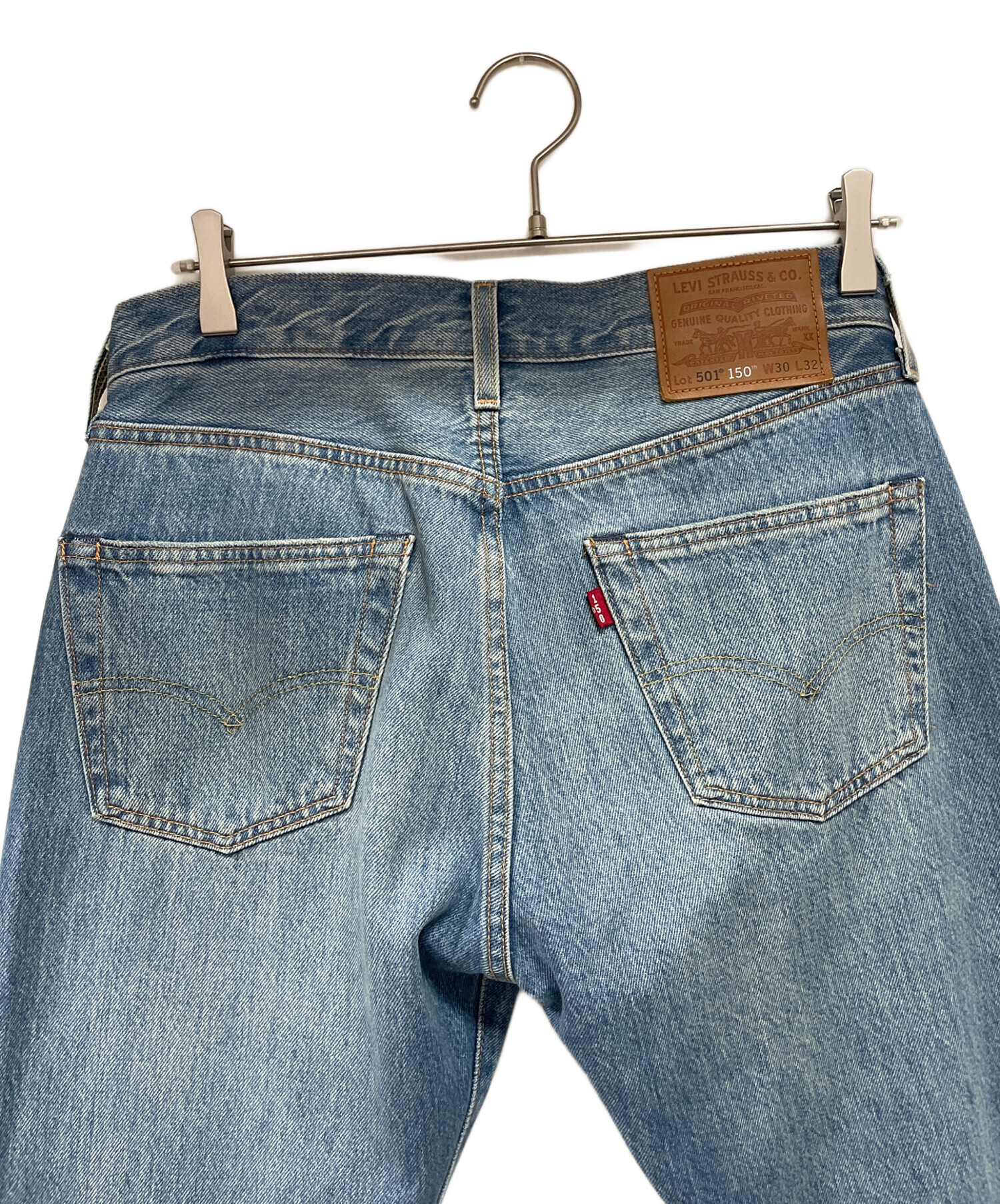 中古・古着通販】LEVI'S (リーバイス) ダメージデニムパンツ ブルー