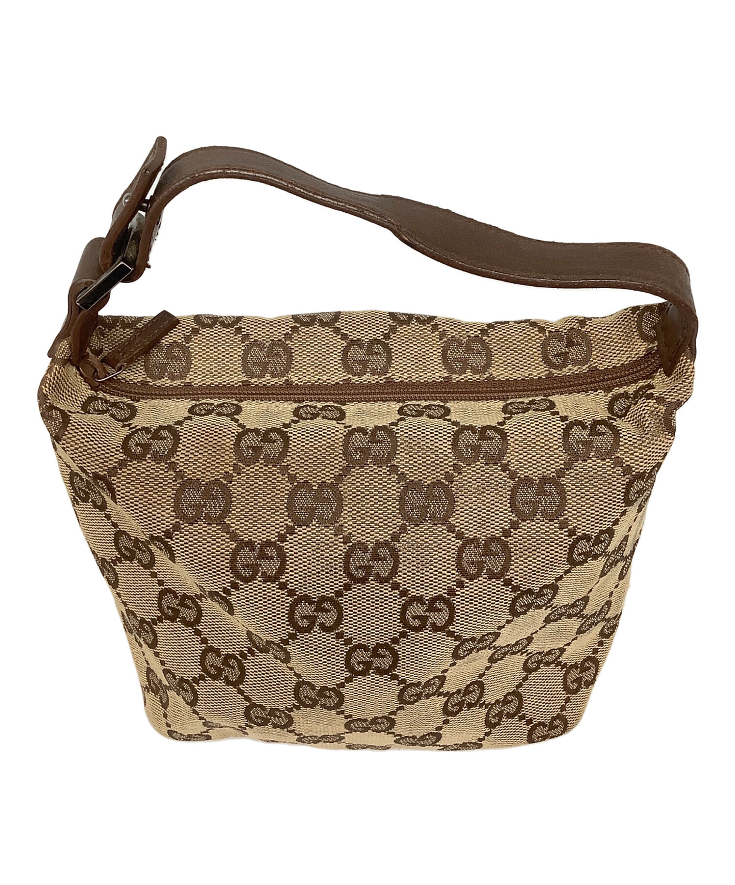 中古・古着通販】GUCCI (グッチ) GGキャンバスポーチ ベージュ 