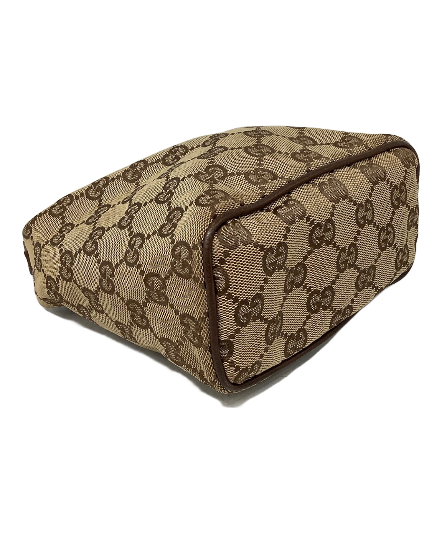 中古・古着通販】GUCCI (グッチ) GGキャンバスポーチ ベージュ 