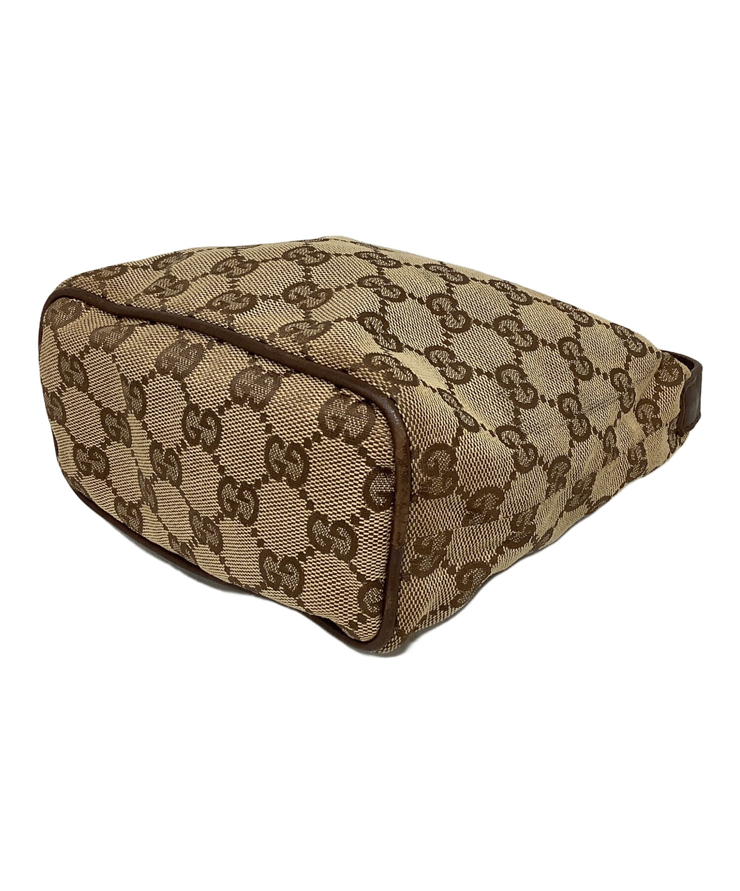 中古・古着通販】GUCCI (グッチ) GGキャンバスポーチ ベージュ 