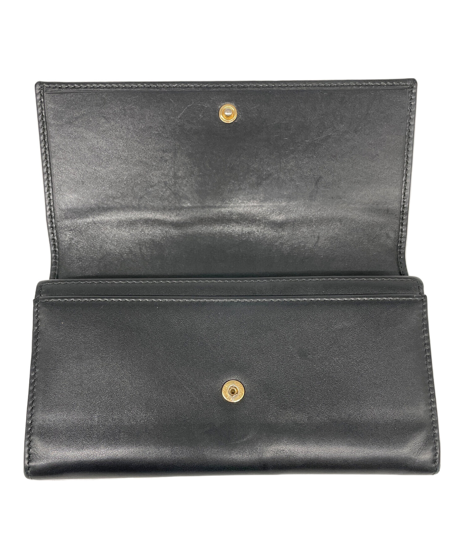 中古・古着通販】GUCCI (グッチ) 長財布 ブラック｜ブランド・古着通販