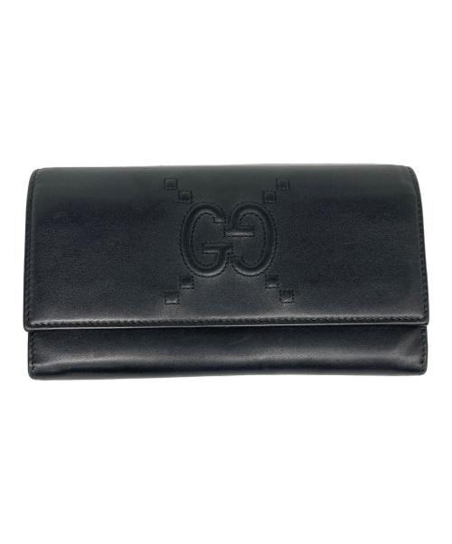 中古・古着通販】GUCCI (グッチ) 長財布 ブラック｜ブランド・古着通販