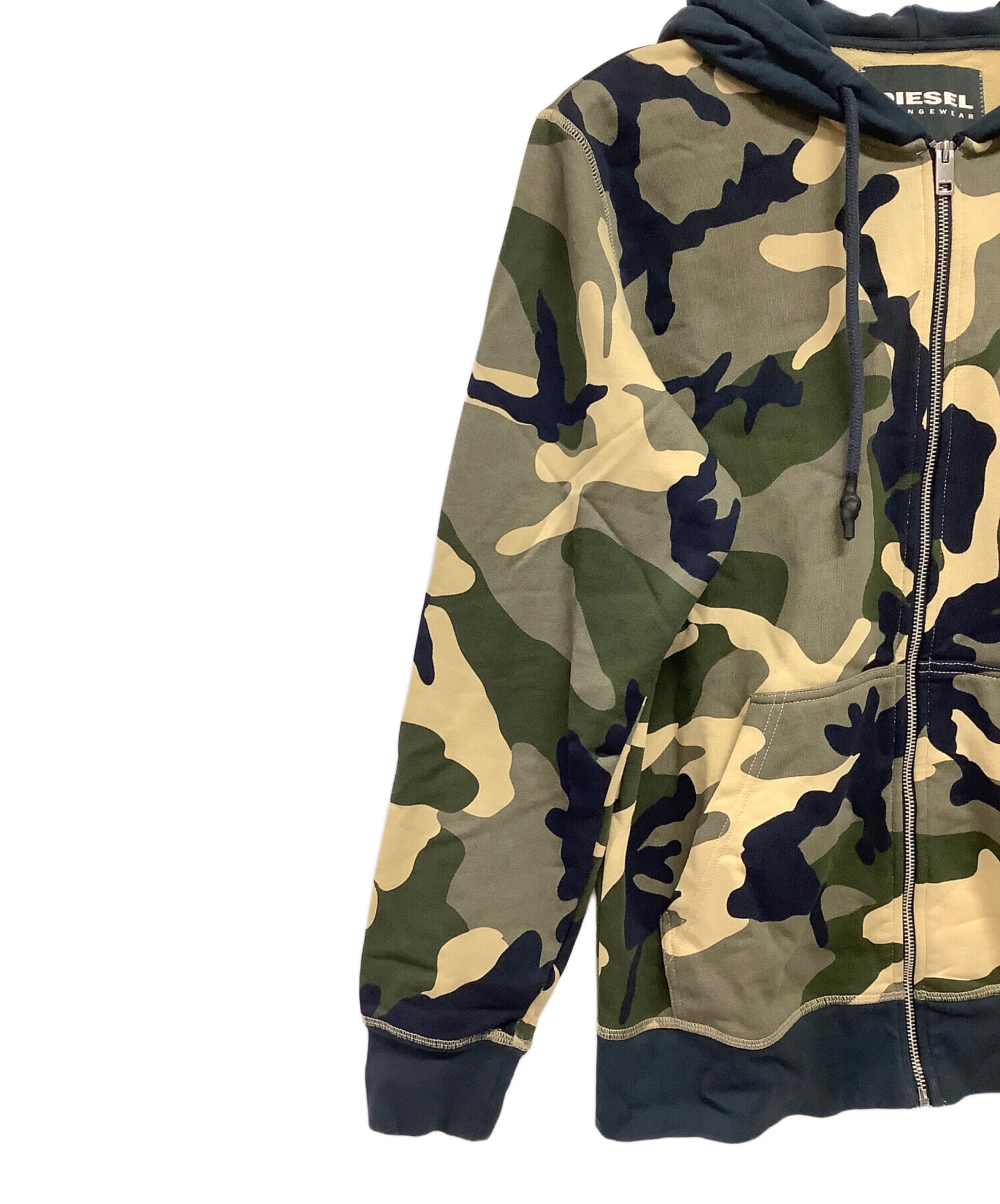 中古・古着通販】DIESEL (ディーゼル) カモフラージュ柄 ジップ 