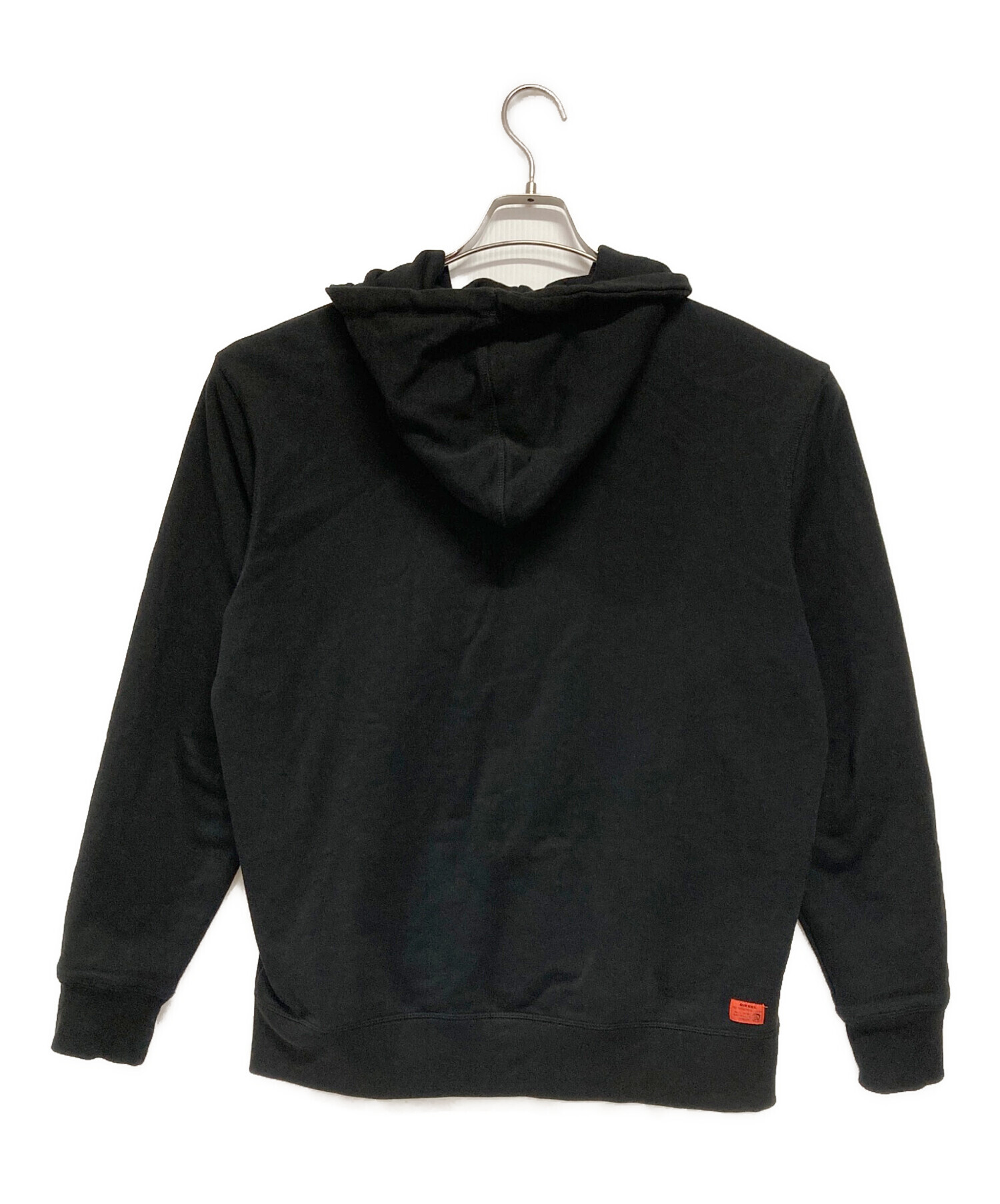 中古・古着通販】DIESEL (ディーゼル) ジップパーカー ブラック サイズ