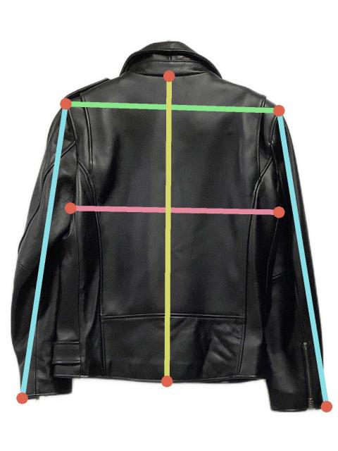 中古・古着通販】FORTIME (フォータイム) レザージャケット ブラック