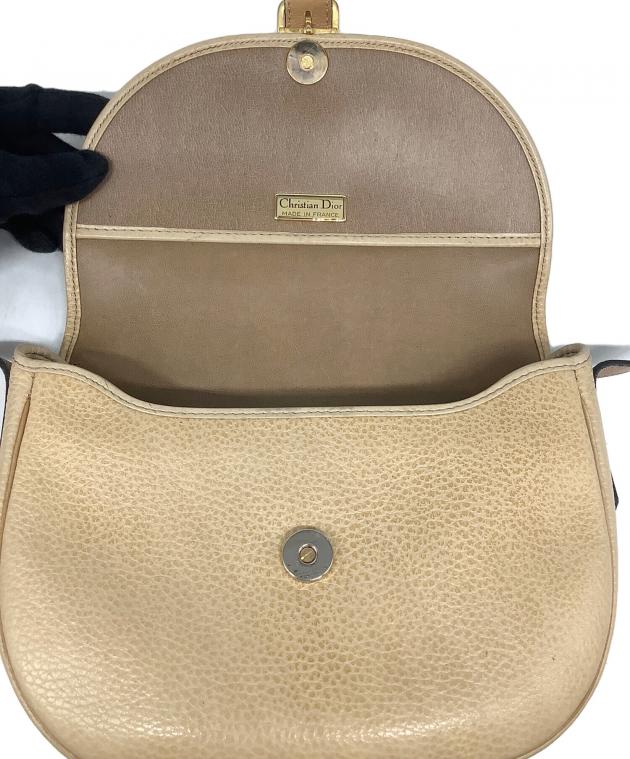 Christian Dior ショルダーバッグ  ベージュ 【古着】【中古】【送料無料】 中古・古着通販】Christian Dior (クリスチャン ディオール