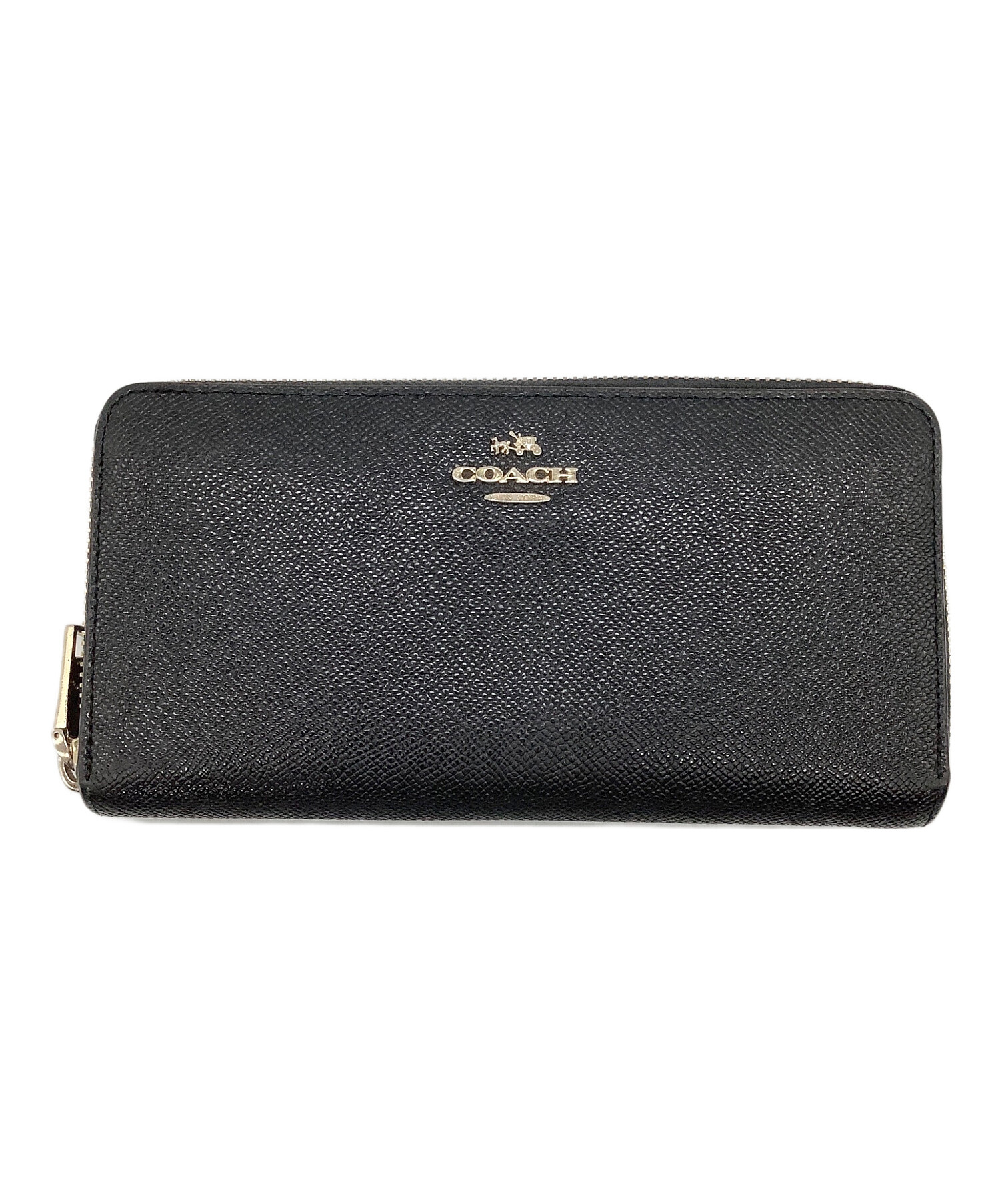 中古・古着通販】COACH (コーチ) ラウンドファスナー財布 ブラック