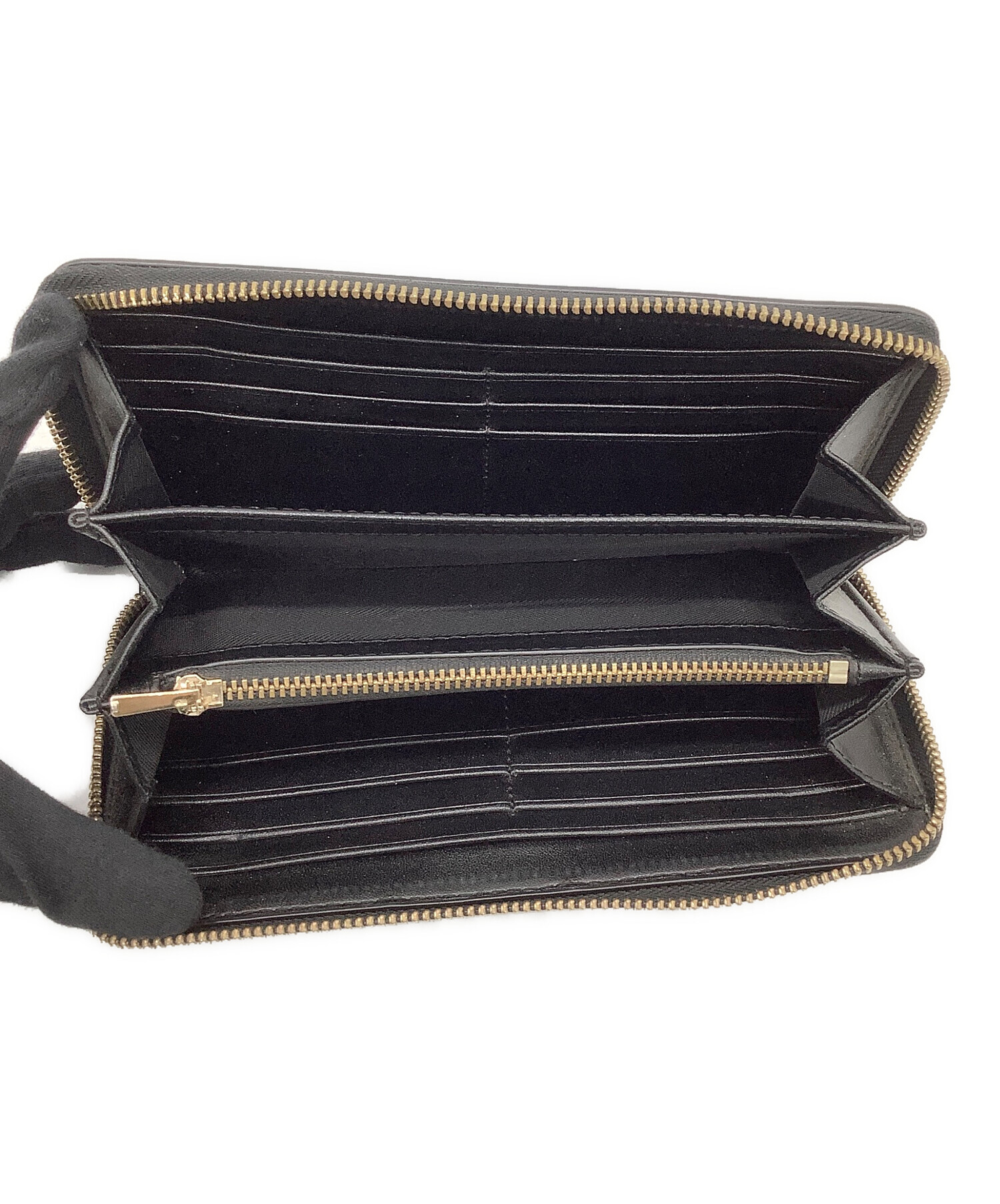 中古・古着通販】COACH (コーチ) ラウンドファスナー財布 ブラック