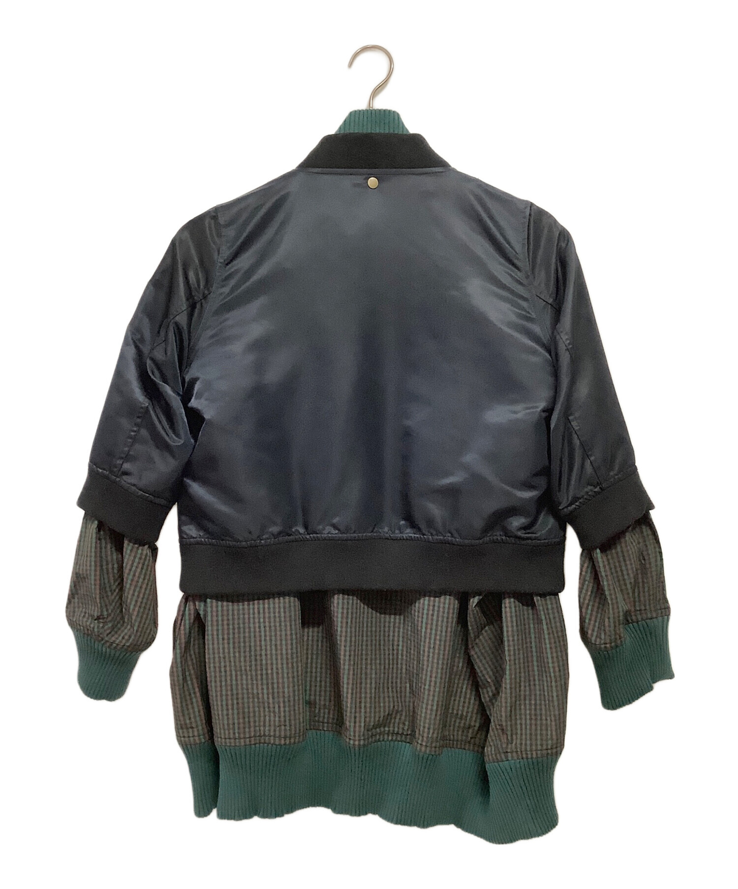 中古・古着通販】KOLOR (カラー) ドッキングMA-1ジャケット グリーン