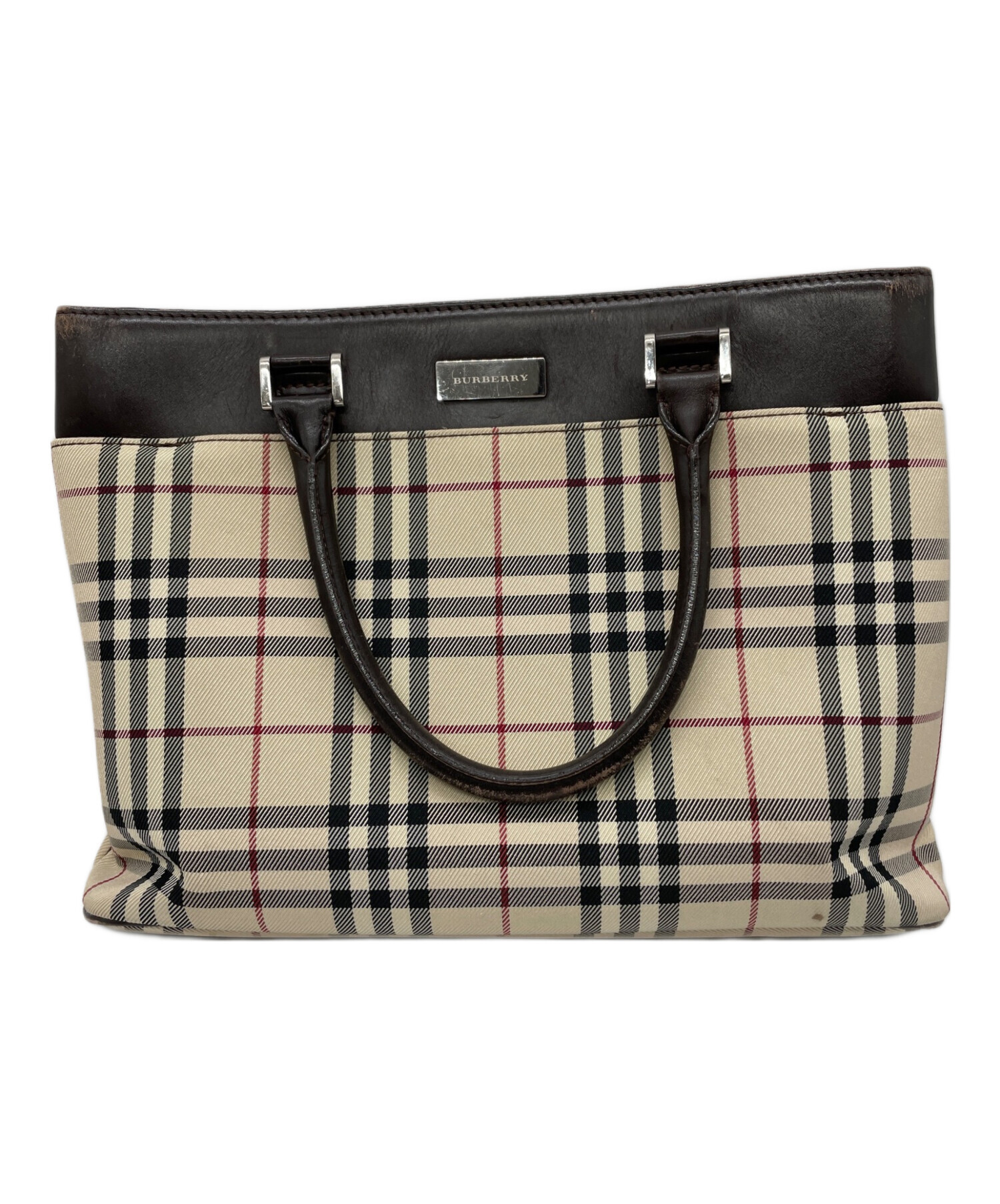 中古・古着通販】BURBERRY (バーバリー) ハンドバッグ ノバチェック 