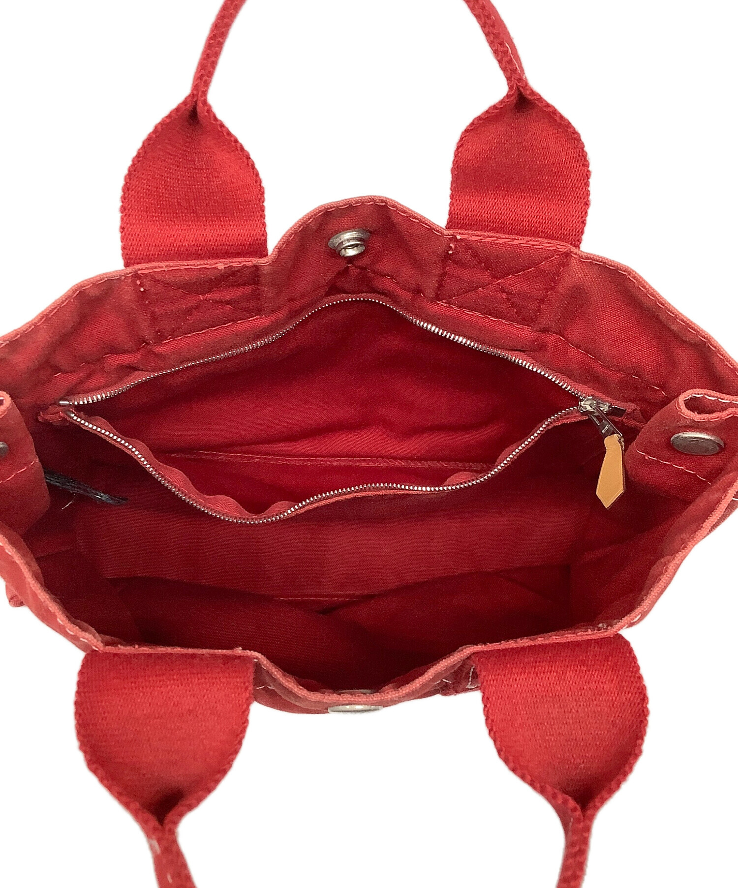 HERMES HERMESドーヴィル PMレッドハンドバッグ仕事鞄 エルメス