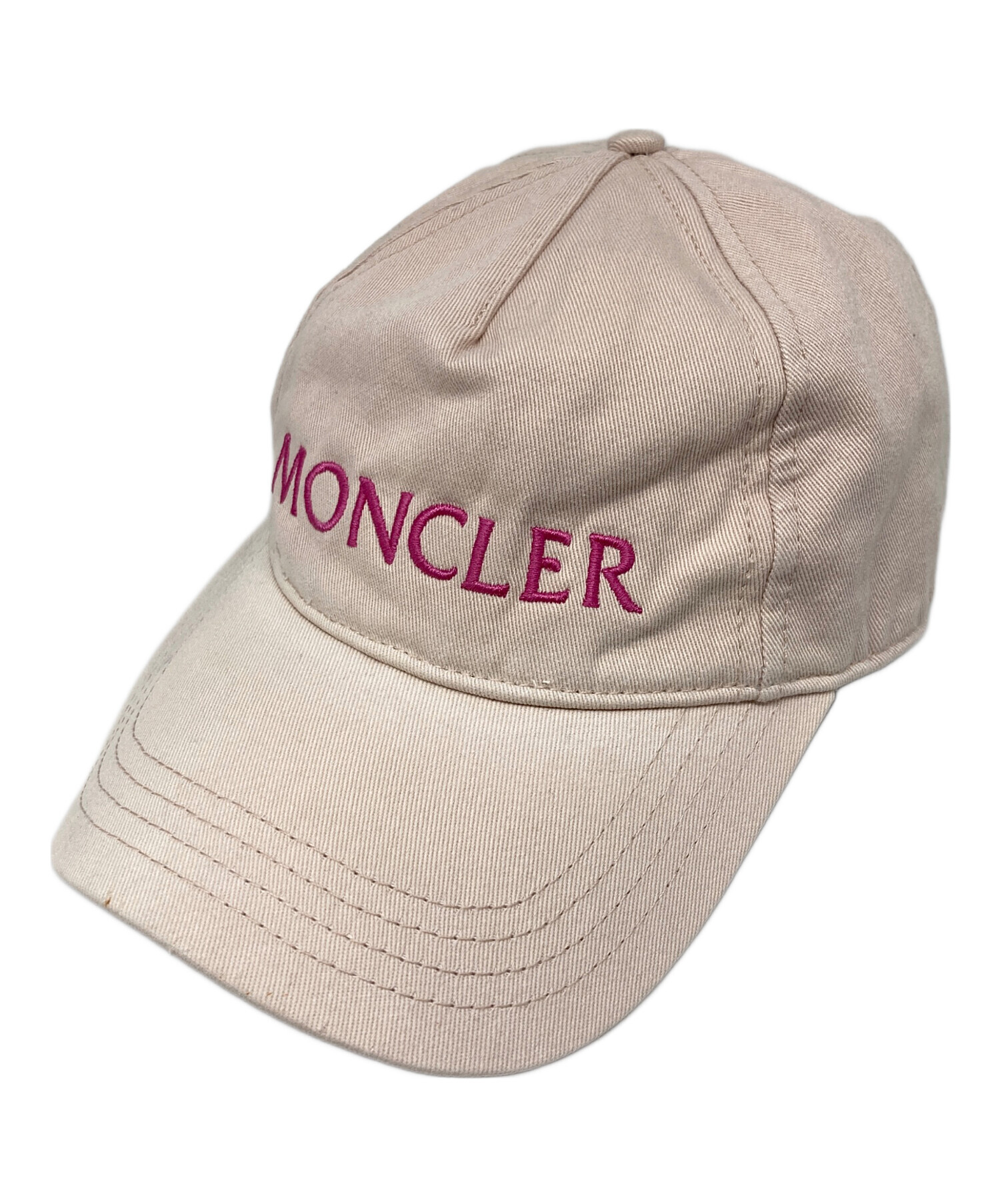 MONCLER モンクレール キャップ ピンク 中古・古着通販】MONCLER (モンクレール) キャップ ピンク｜ブランド