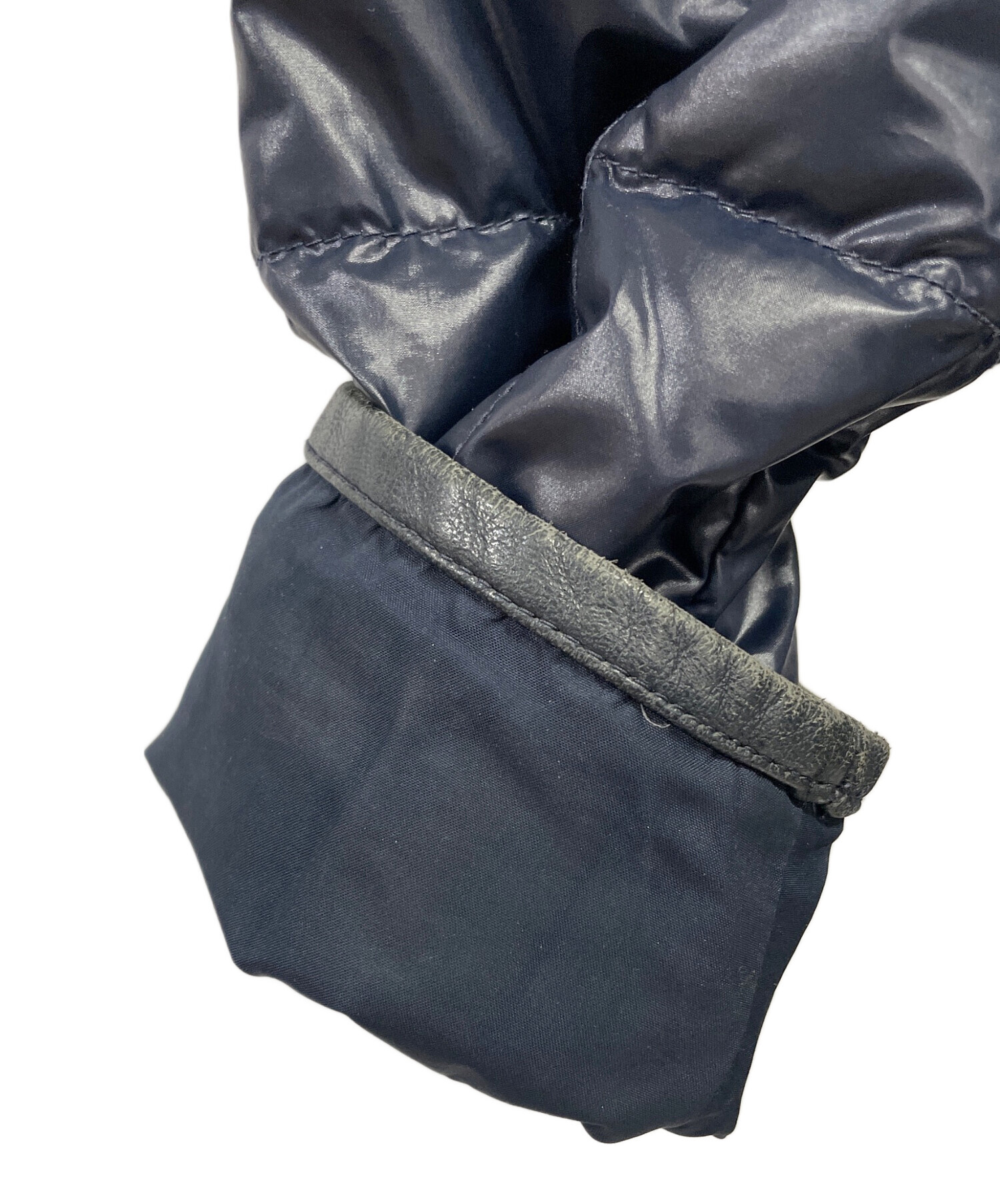 MONCLER ネイビー 薄手 ロングダウンジャケット 中古・古着通販】MONCLER (モンクレール) ロングダウンジャケット