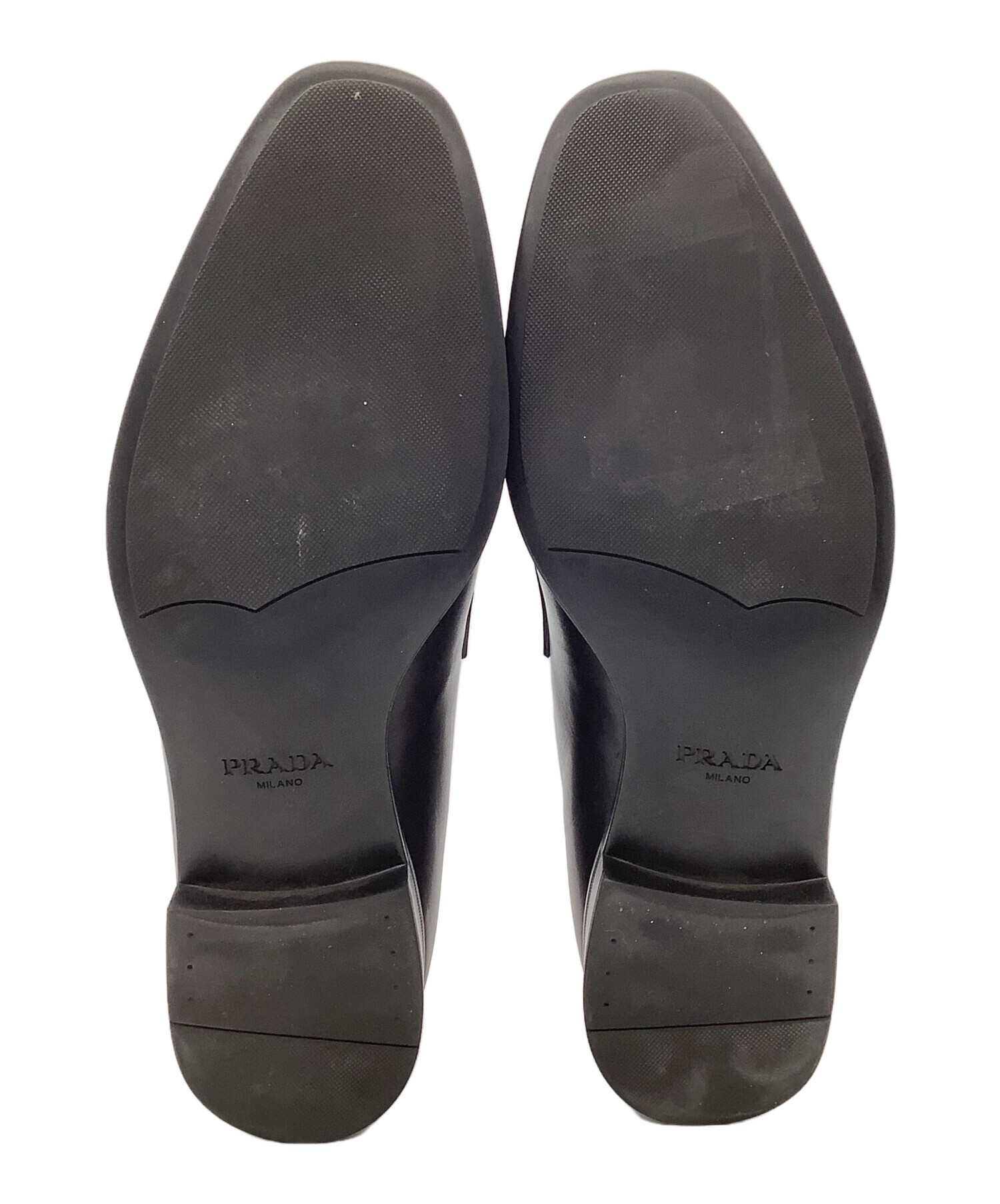 中古・古着通販】PRADA (プラダ) ローファー ブラック サイズ:5 1/2