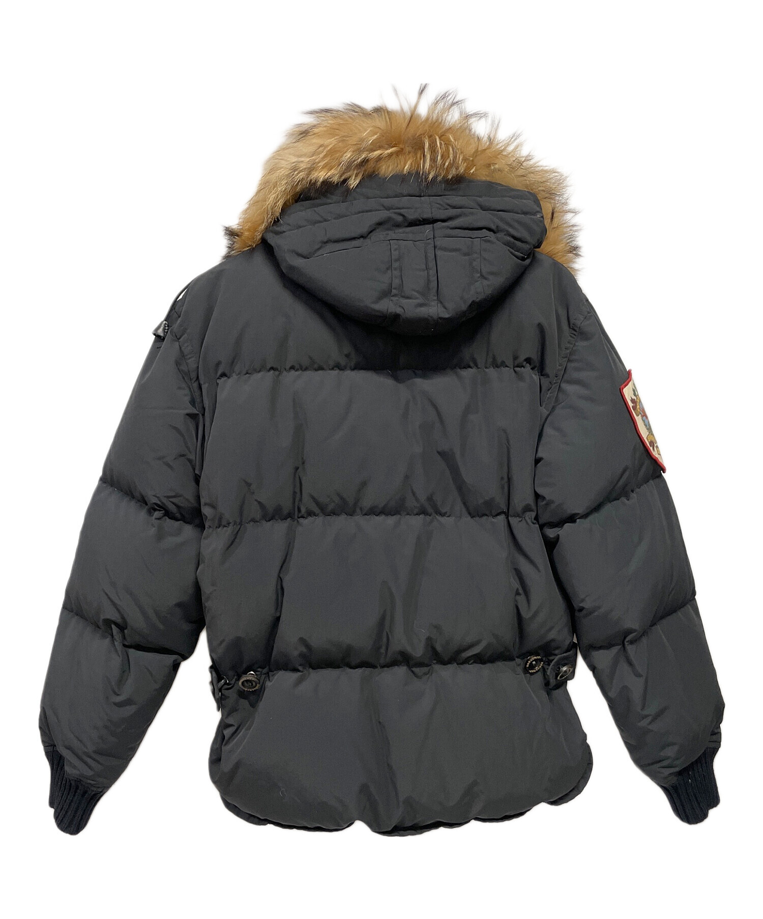 DSQUARED/ディースクエアド　size 50 切り替えしダウンブルゾン DSQUARED2 ディースクエアード フード フルジップ ダウンジャケット