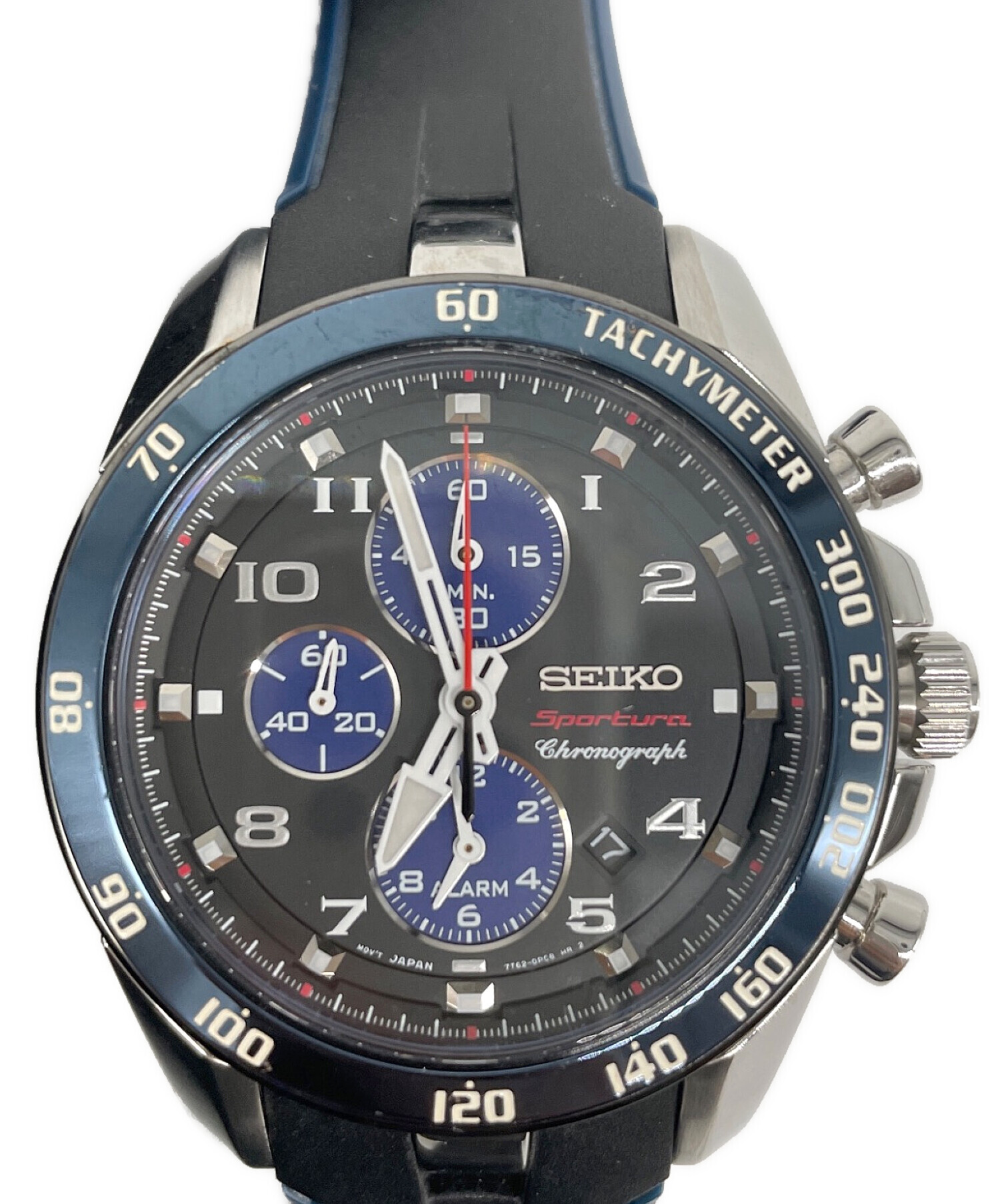 セイコー SEIKO スポーチュラ クロノグラフ メンズ腕時計 7T62-0LC0 訳