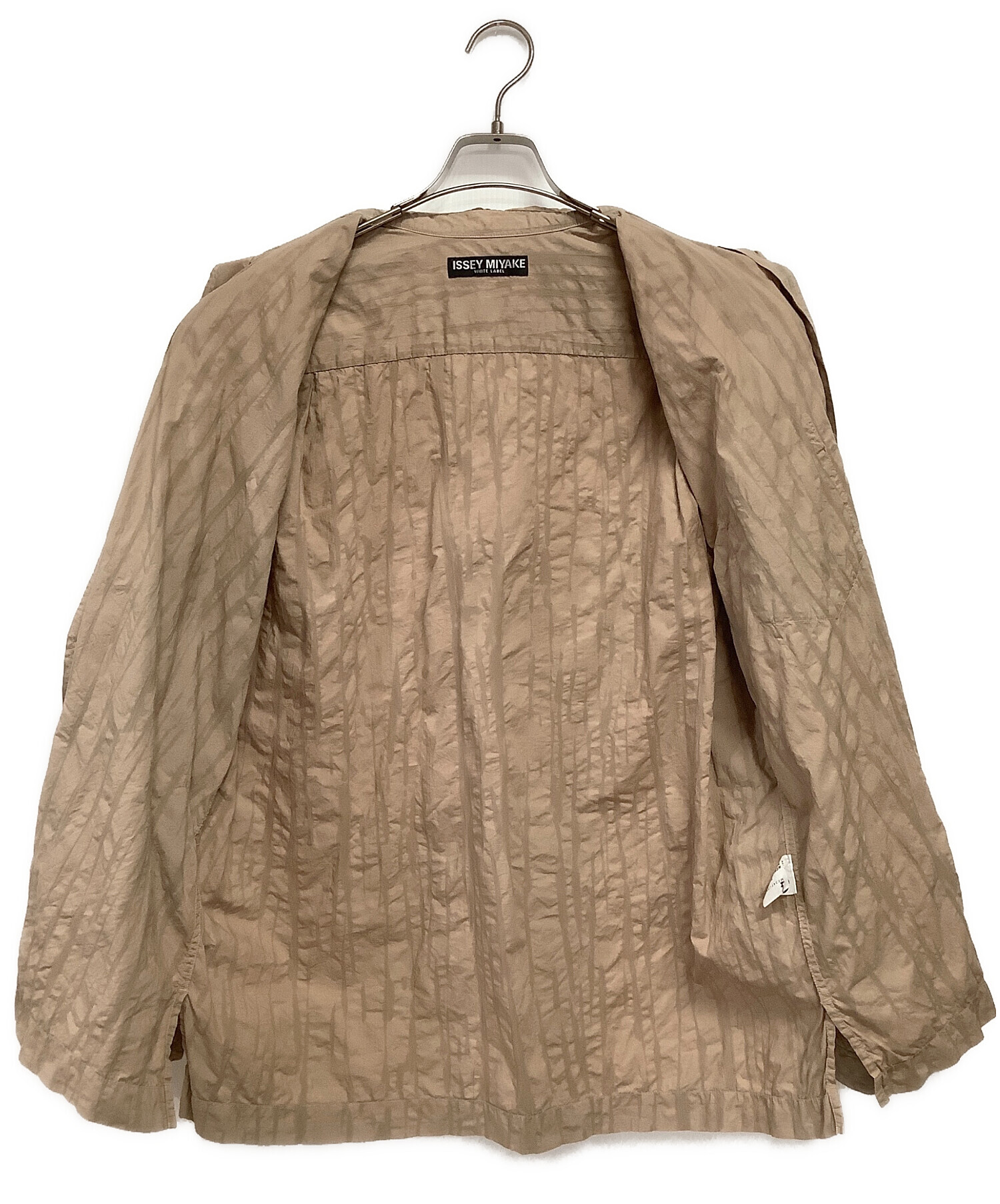 中古・古着通販】ISSEY MIYAKE (イッセイミヤケ) 長袖シャツ ブラウン