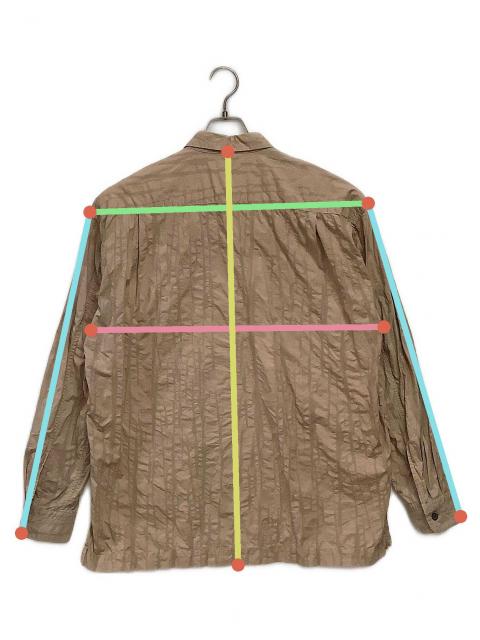 ISSEY MIYAKE イッセイミヤケ 長袖ブラウス　リバーシブル　ブラウン 中古・古着通販】ISSEY MIYAKE (イッセイミヤケ) 長袖シャツ ブラウン